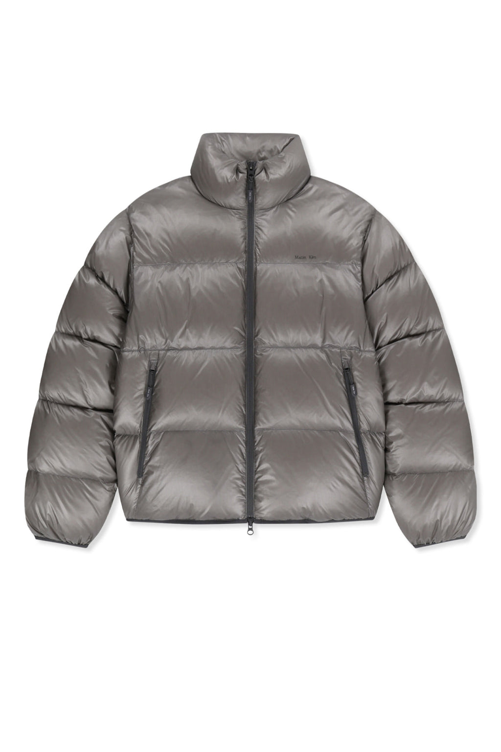 Matin Kim - Icon Logo Down Jumper (Light Grey) product image 1 | TRAB K-Fashion Australia