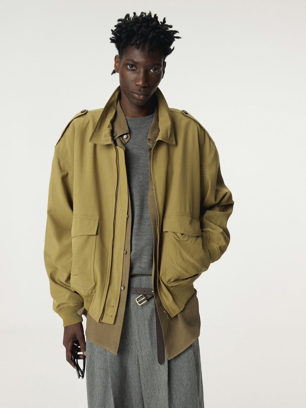 Recto - Vintage Pressed Crease Jumper (Olive) product image 5 | TRAB K-Fashion Australia