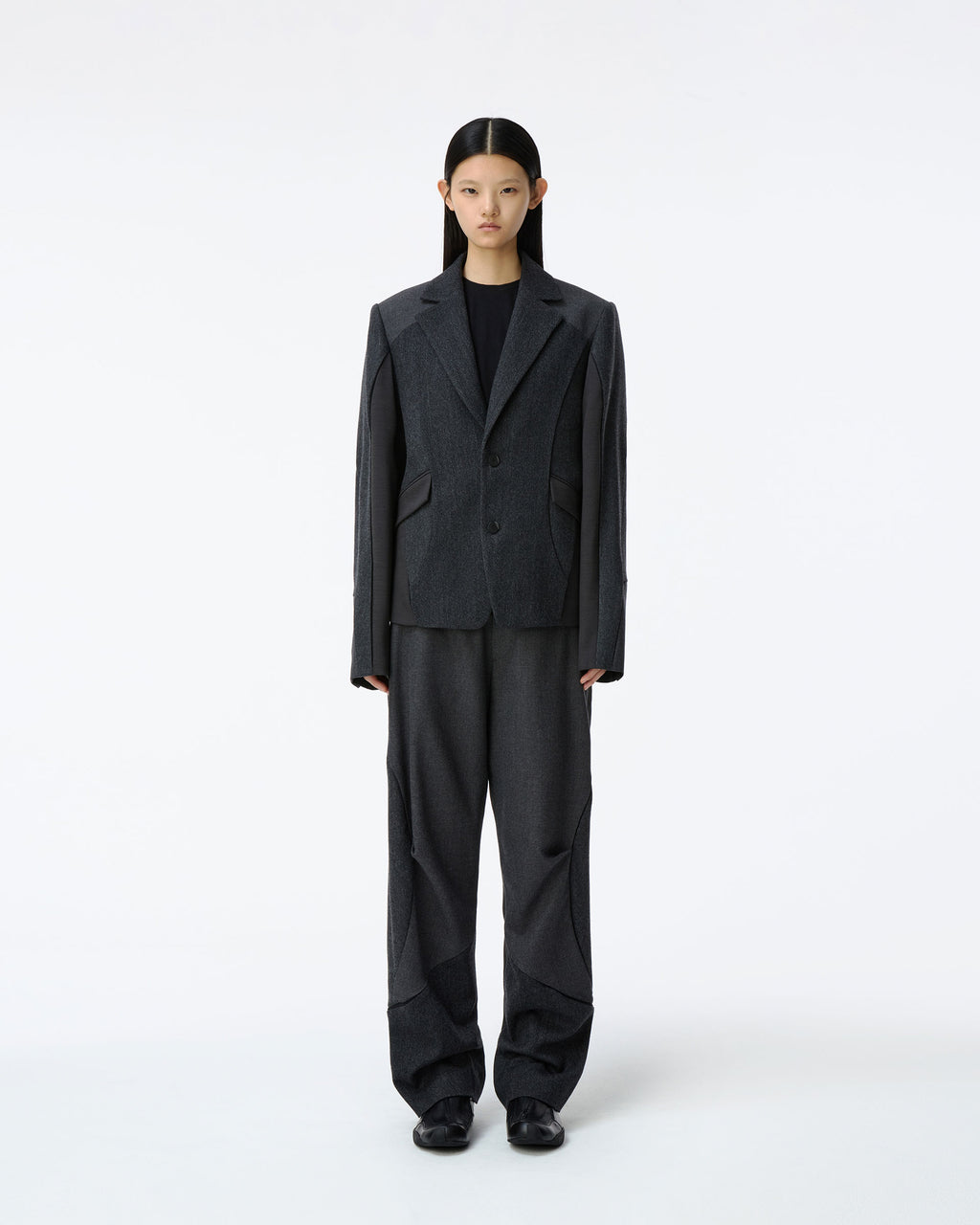 Ader Error - Tressy Blazer Product. 1 (Grey) product image 2 | TRAB K-Fashion Australia