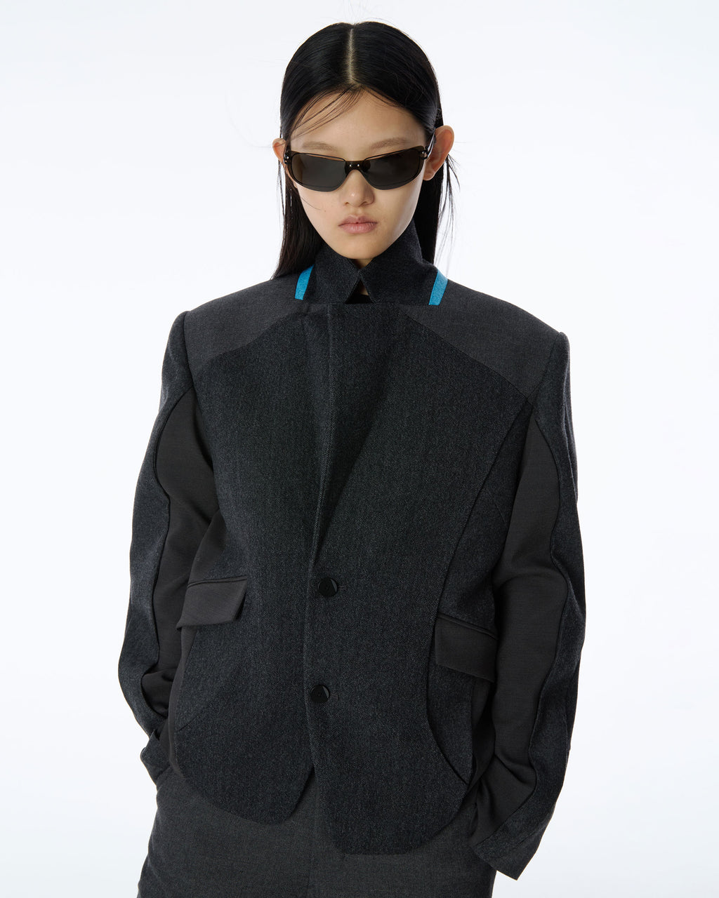 Ader Error - Tressy Blazer Product. 1 (Grey) product image 6 | TRAB K-Fashion Australia