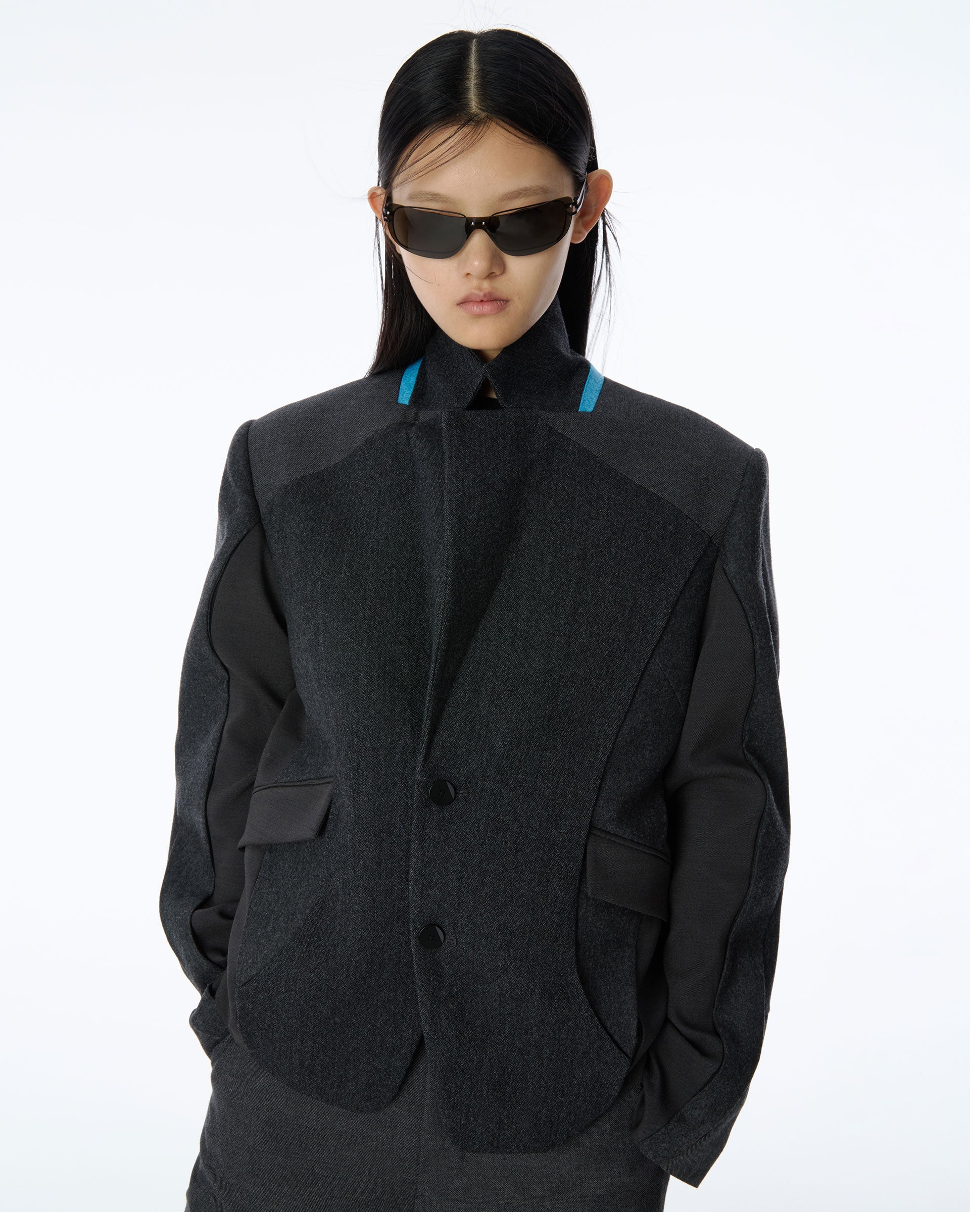 Ader Error - Tressy Blazer Product. 1 (Grey) product image 6 | TRAB K-Fashion Australia