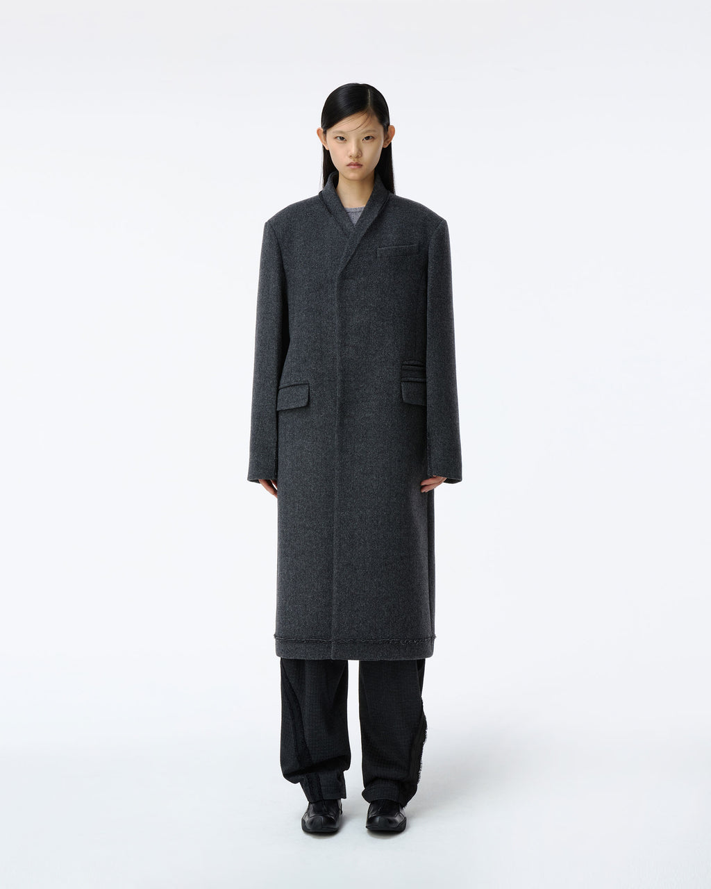 Ader Error - Coat Product. 7 (Charcoal) product image 2 | TRAB K-Fashion Australia