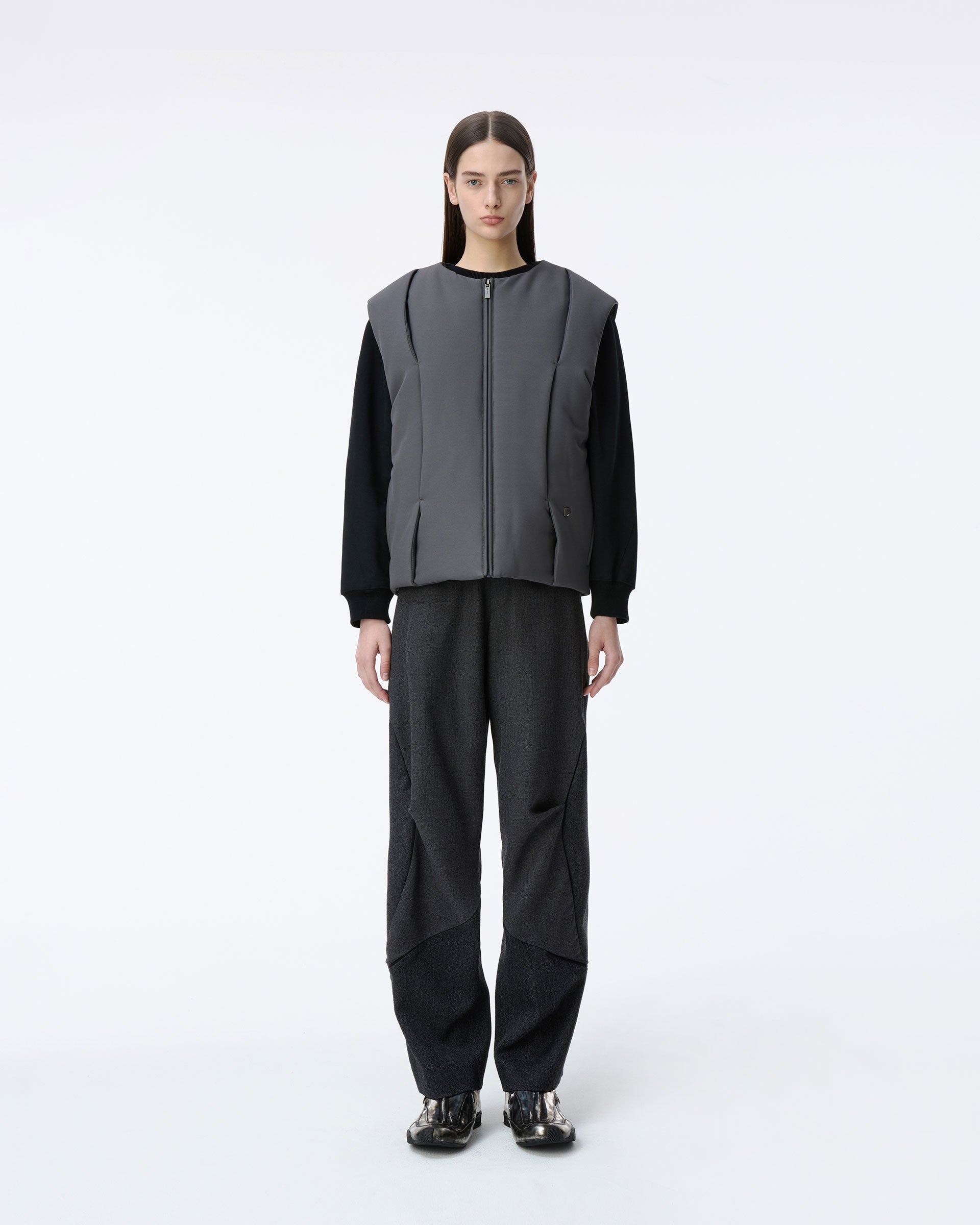Ader Error - Puffer Vest Product. 8 (Grey) product image 2 | TRAB K-Fashion Australia