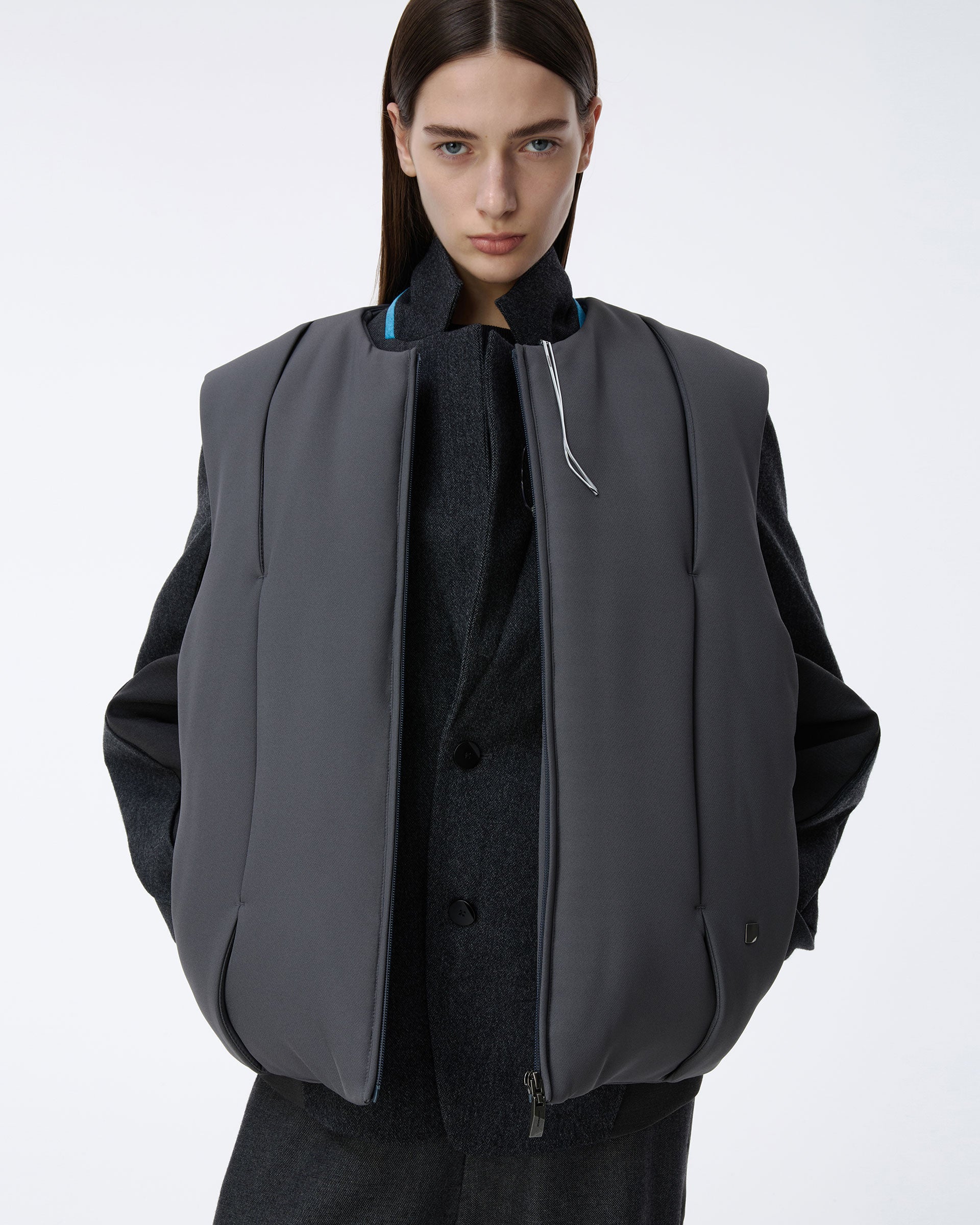 Ader Error - Puffer Vest Product. 8 (Grey) product image 4 | TRAB K-Fashion Australia