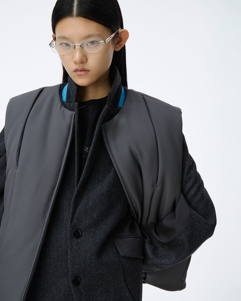 Ader Error - Puffer Vest Product. 8 (Grey) product image 8 | TRAB K-Fashion Australia