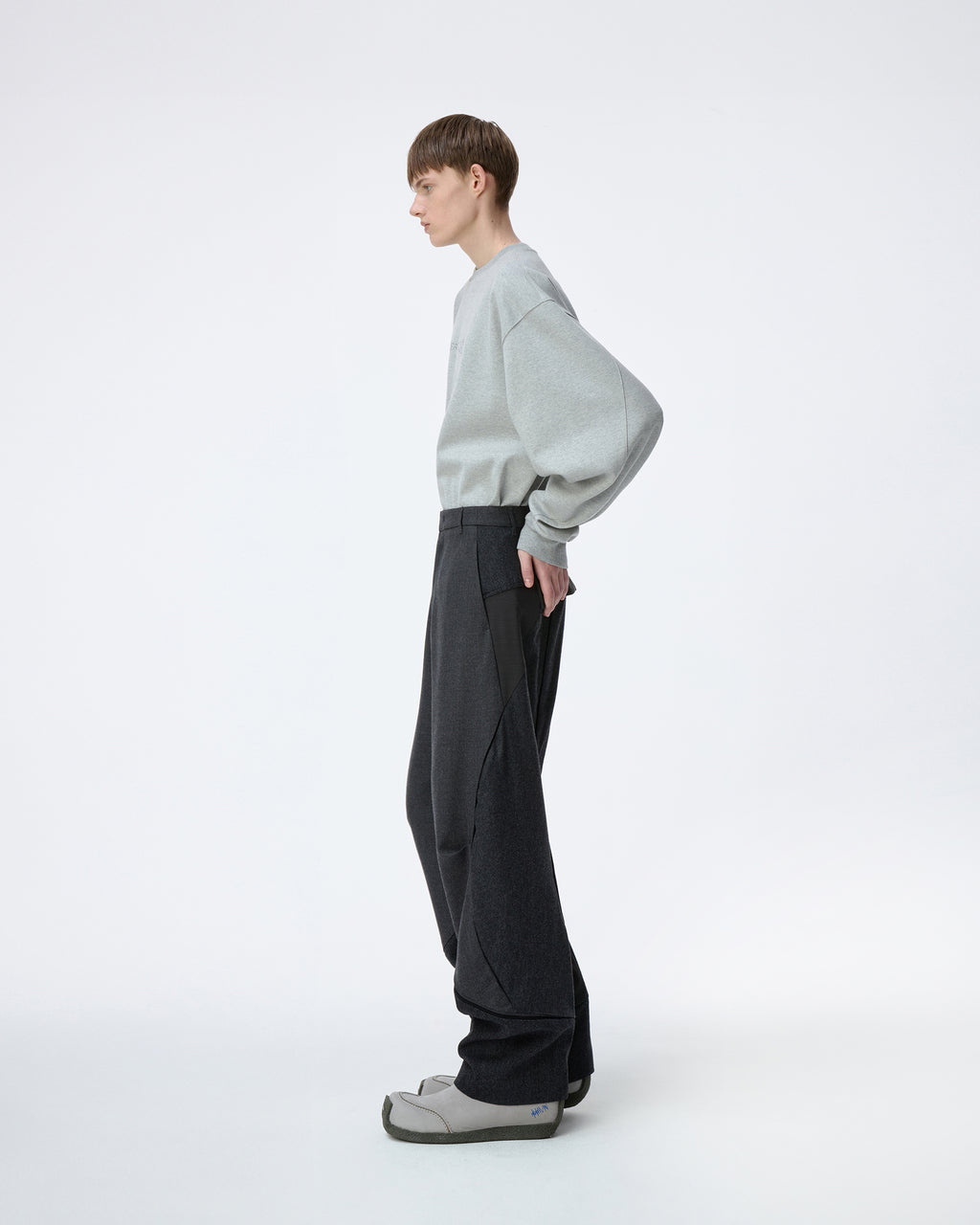 Ader Error - Tressy Slacks Product. 60 (Grey) product image 3 | TRAB K-Fashion Australia