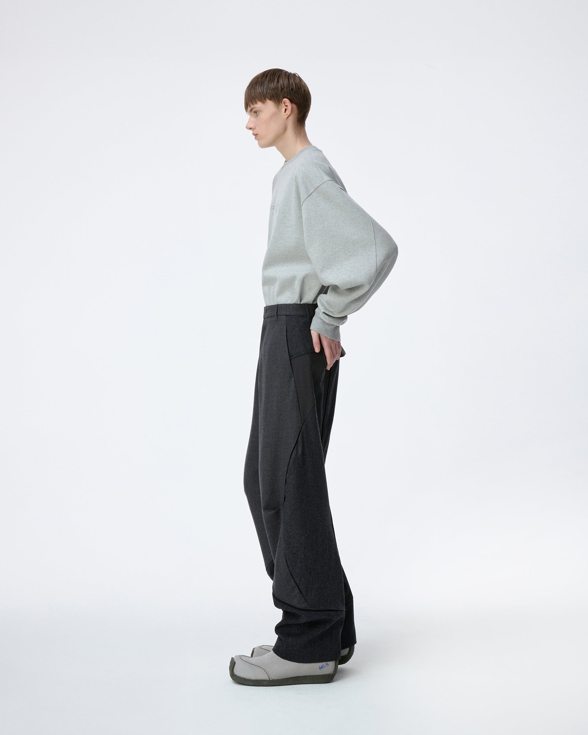 Ader Error - Tressy Slacks Product. 60 (Grey) product image 3 | TRAB K-Fashion Australia