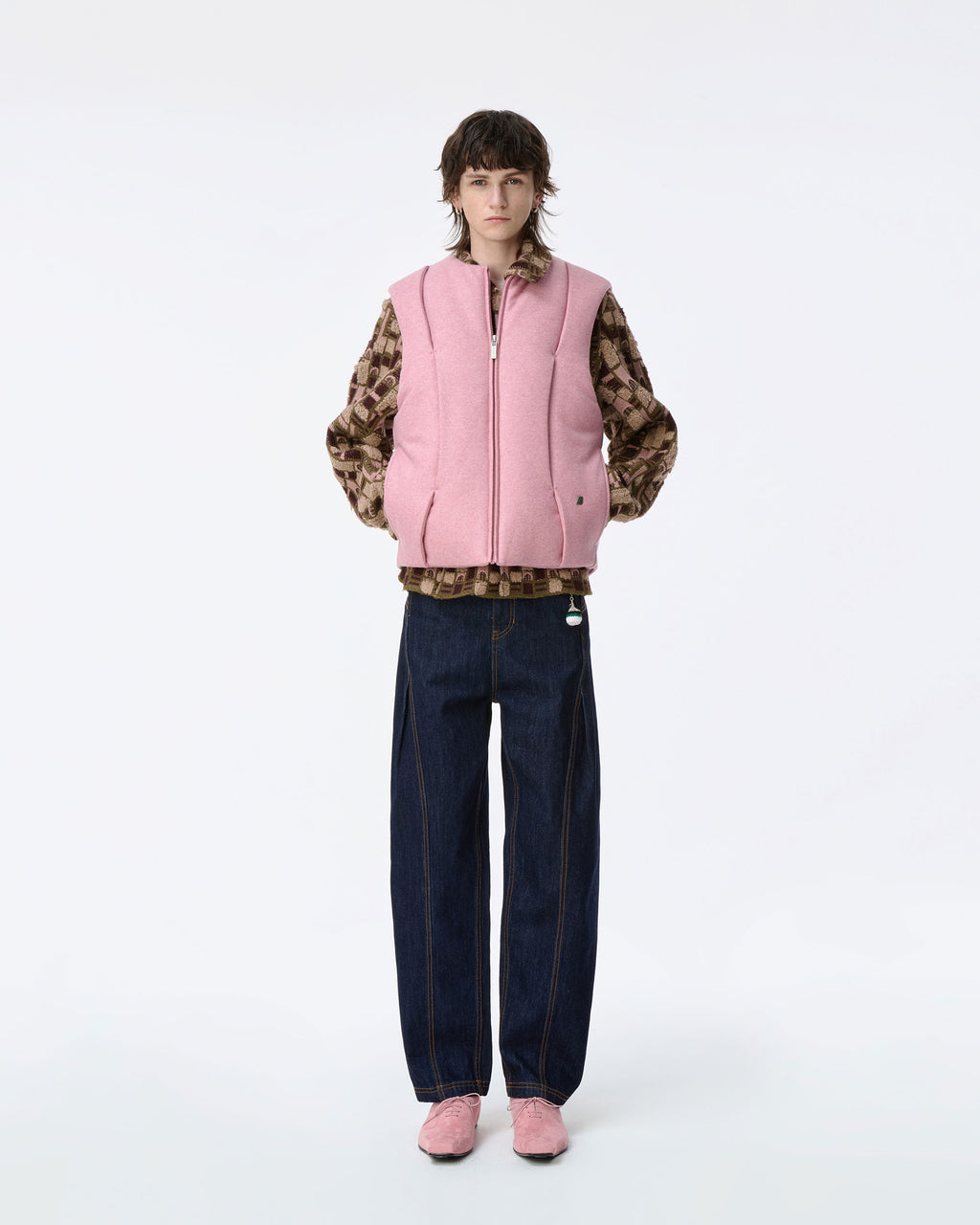Ader Error - Puffer Vest Product. 8 (Pink) product image 1 | TRAB K-Fashion Australia