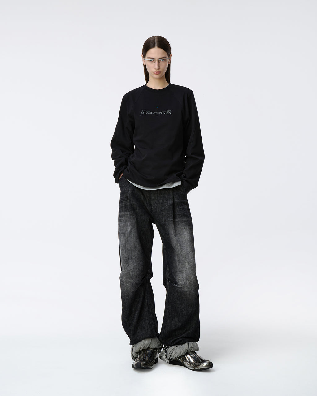Ader Error - Titan T-shirt Product. 50 (Noir) product image 1 | TRAB K-Fashion Australia