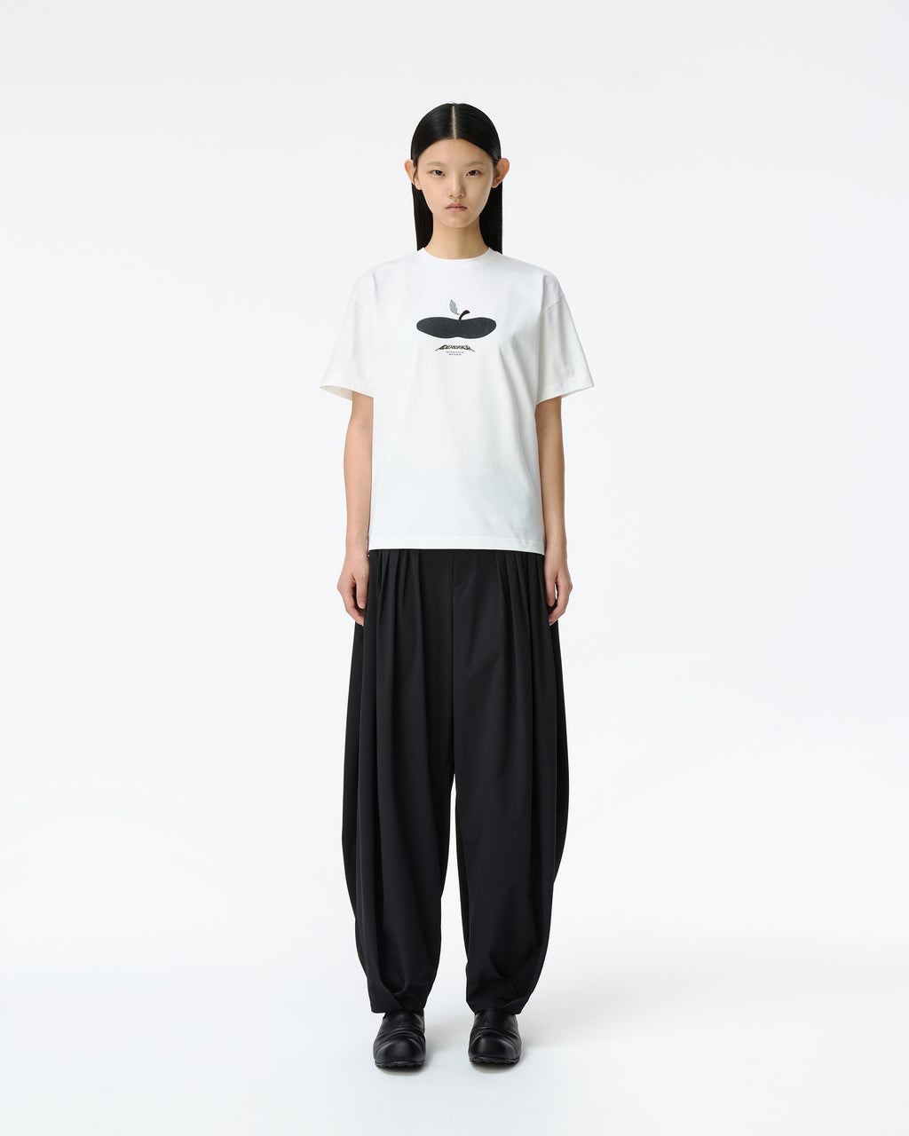 Ader Error - Press Apple T-shirt Product. 47 (Off White) product image 2 | TRAB K-Fashion Australia