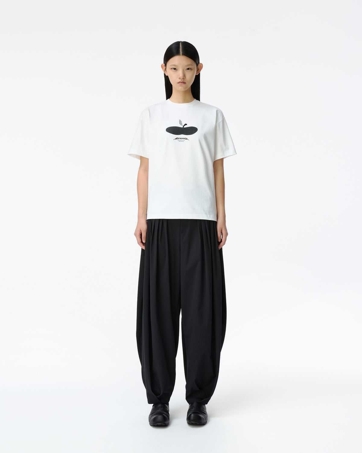 Ader Error - Press Apple T-shirt Product. 47 (Off White) product image 6 | TRAB K-Fashion Australia