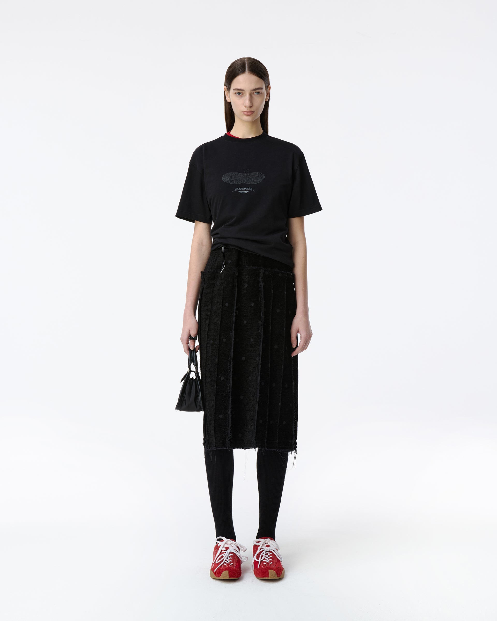 Ader Error - Press Apple T-shirt Product. 47 (Noir) product image 1 | TRAB K-Fashion Australia
