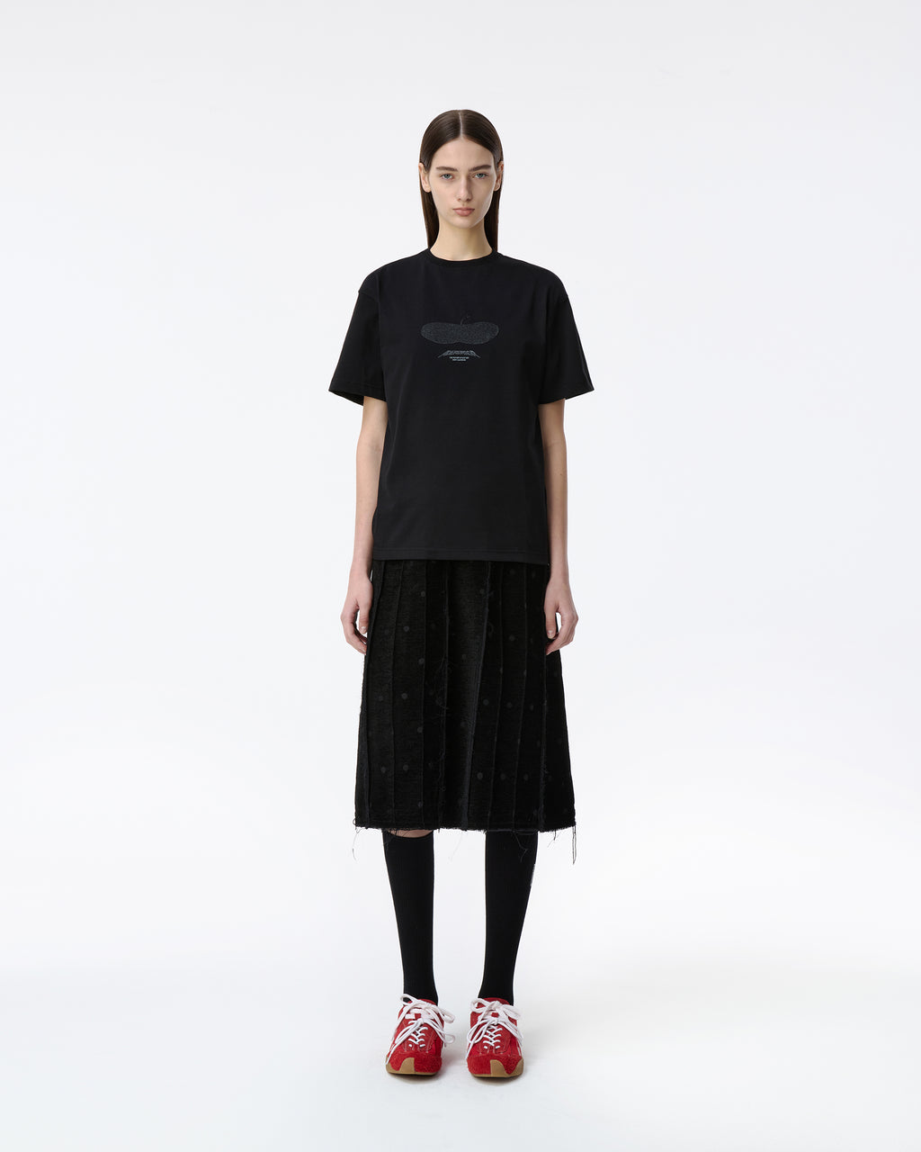 Ader Error - Press Apple T-shirt Product. 47 (Noir) product image 2 | TRAB K-Fashion Australia