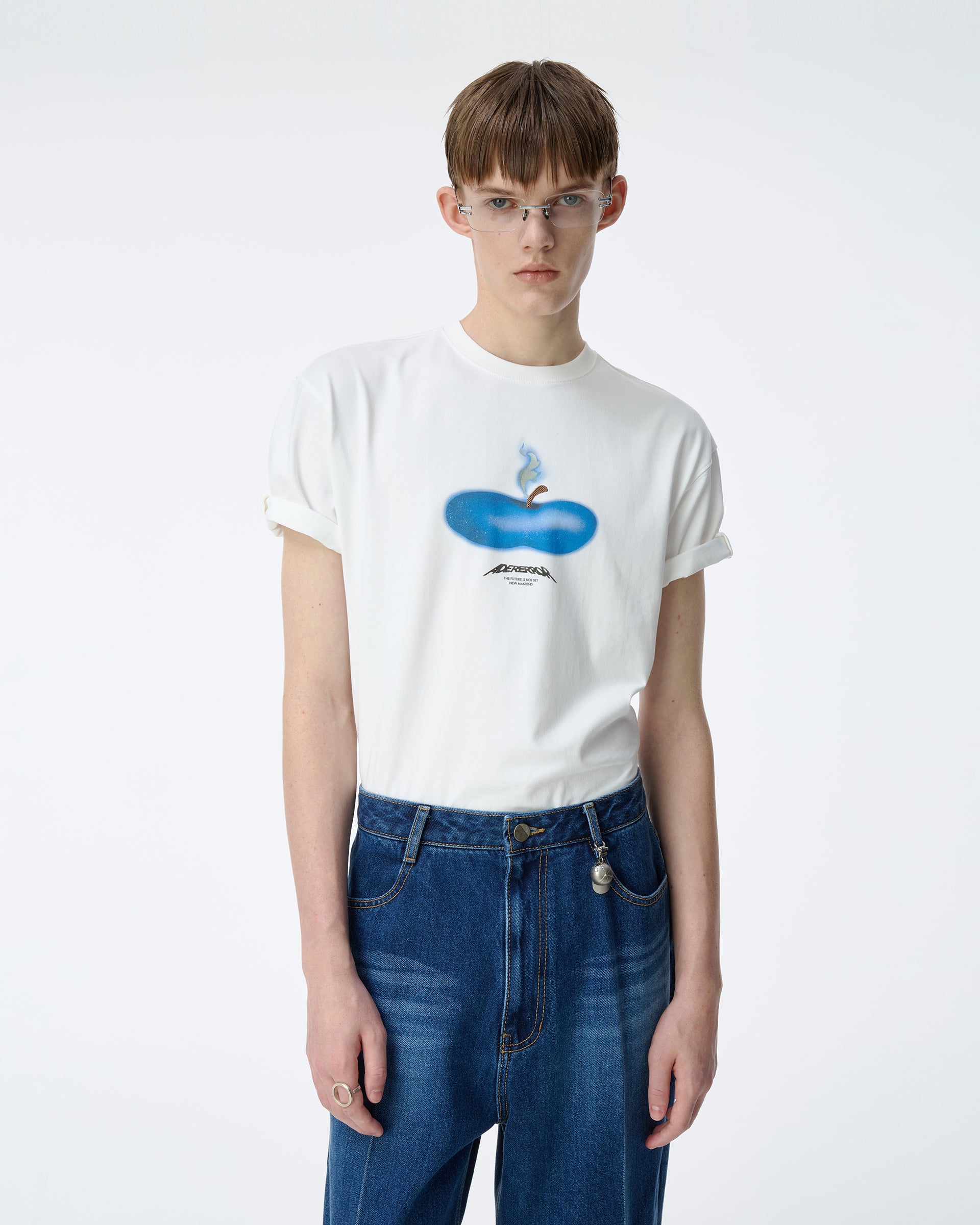Ader Error - Press Apple T-shirt Product. 46 (Off White) product image 5 | TRAB K-Fashion Australia