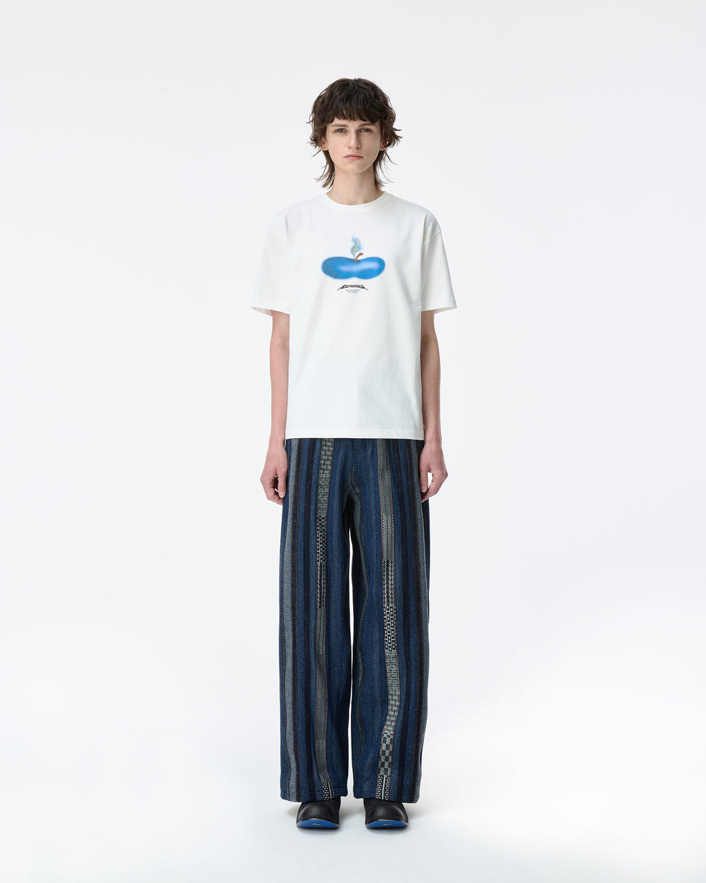 Ader Error - Press Apple T-shirt Product. 46 (Off White) product image 2 | TRAB K-Fashion Australia