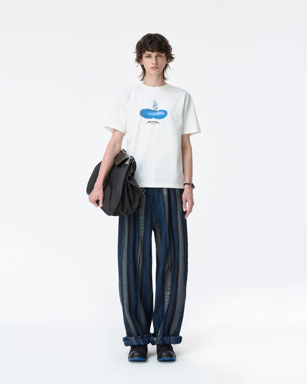 Ader Error - Press Apple T-shirt Product. 46 (Off White) product image 4 | TRAB K-Fashion Australia