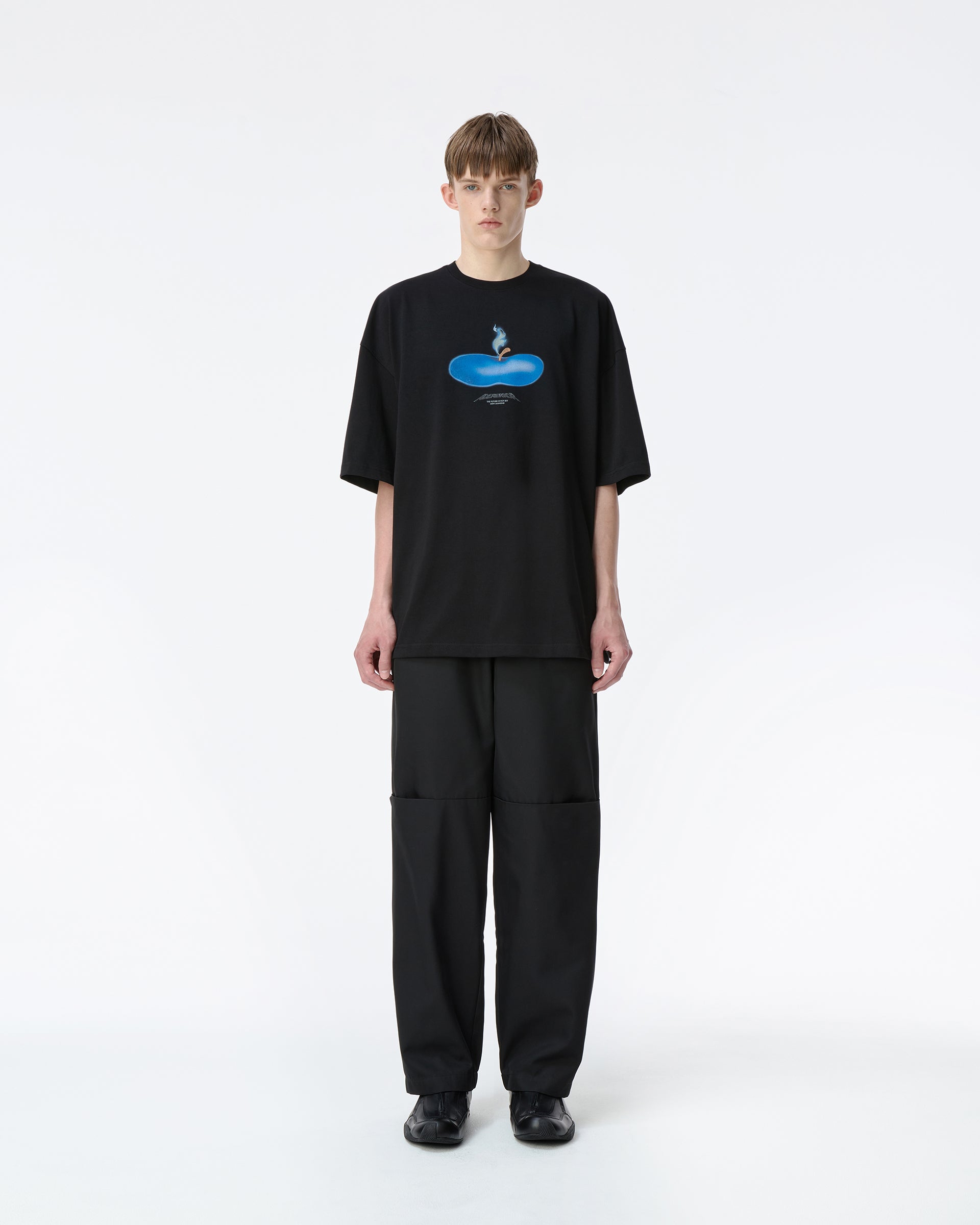 Ader Error - Press Apple T-shirt Product. 46 (Noir) product image 2 | TRAB K-Fashion Australia