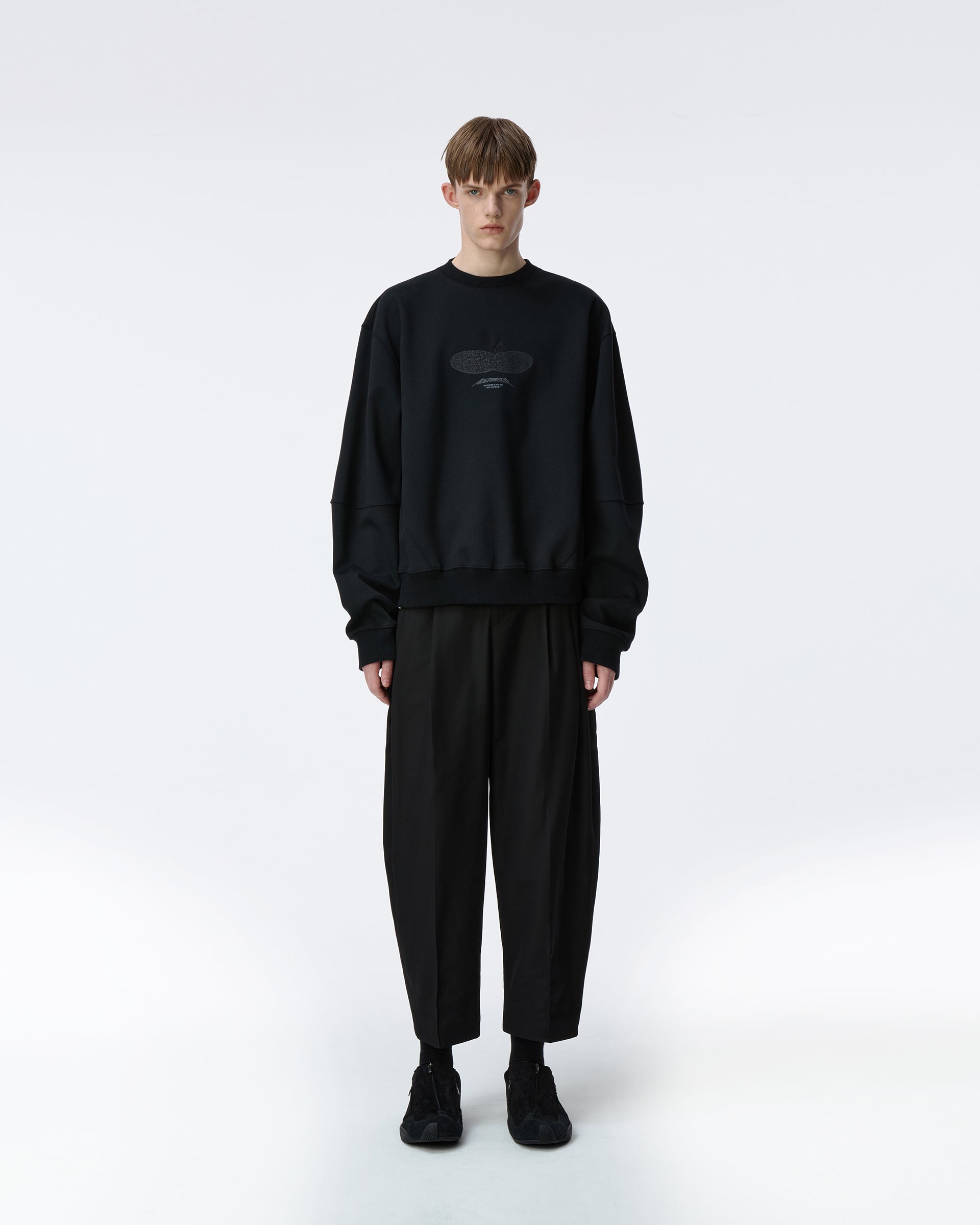 Ader Error - Press Apple Sweatshirt Product. 41 (Noir) product image 2 | TRAB K-Fashion Australia