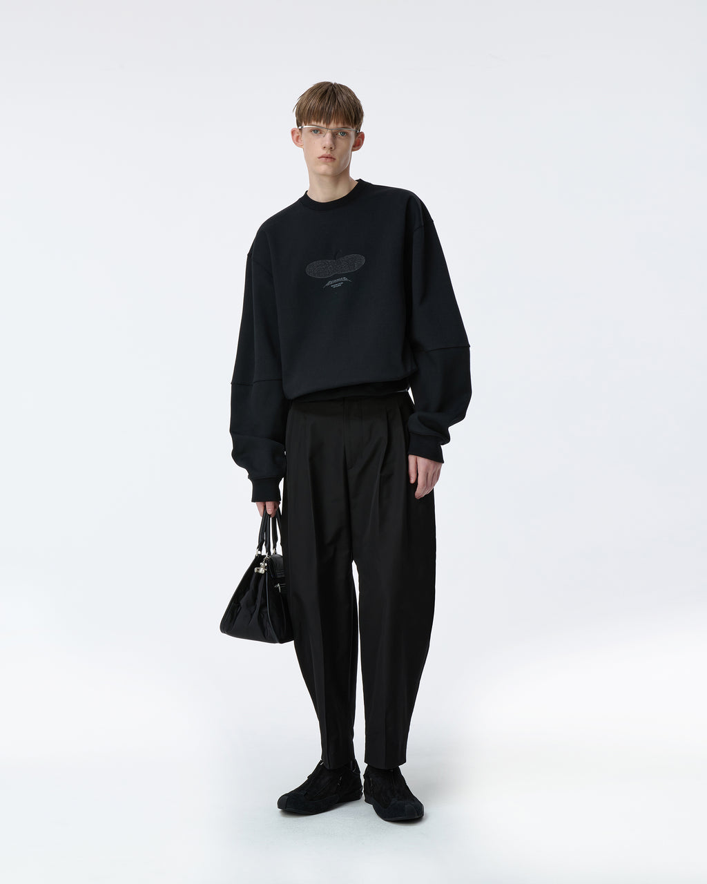 Ader Error - Press Apple Sweatshirt Product. 41 (Noir) product image 4 | TRAB K-Fashion Australia