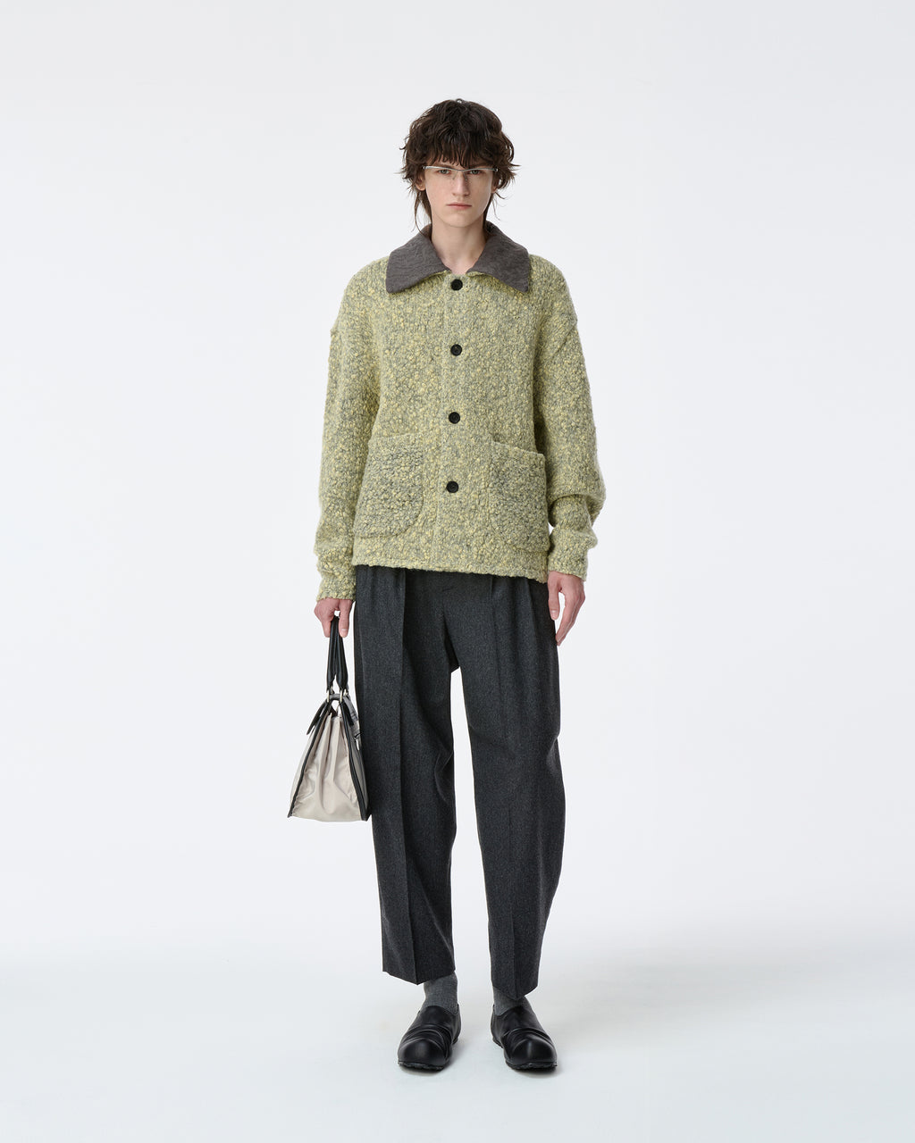 Ader Error - Knit zip-up Product. 35 (Yellow) product image 1 | TRAB K-Fashion Australia