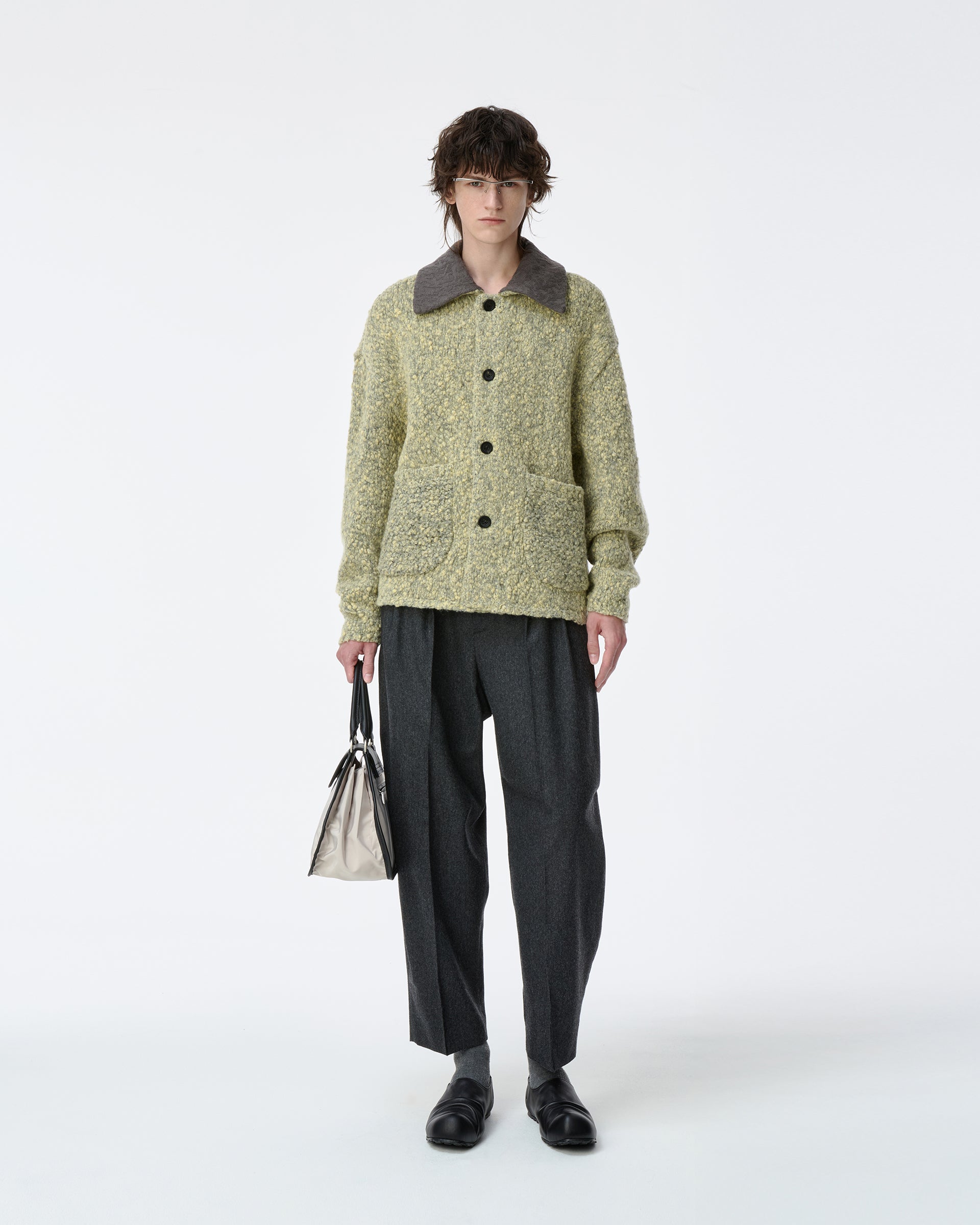 Ader Error - Knit zip-up Product. 35 (Yellow) product image 1 | TRAB K-Fashion Australia