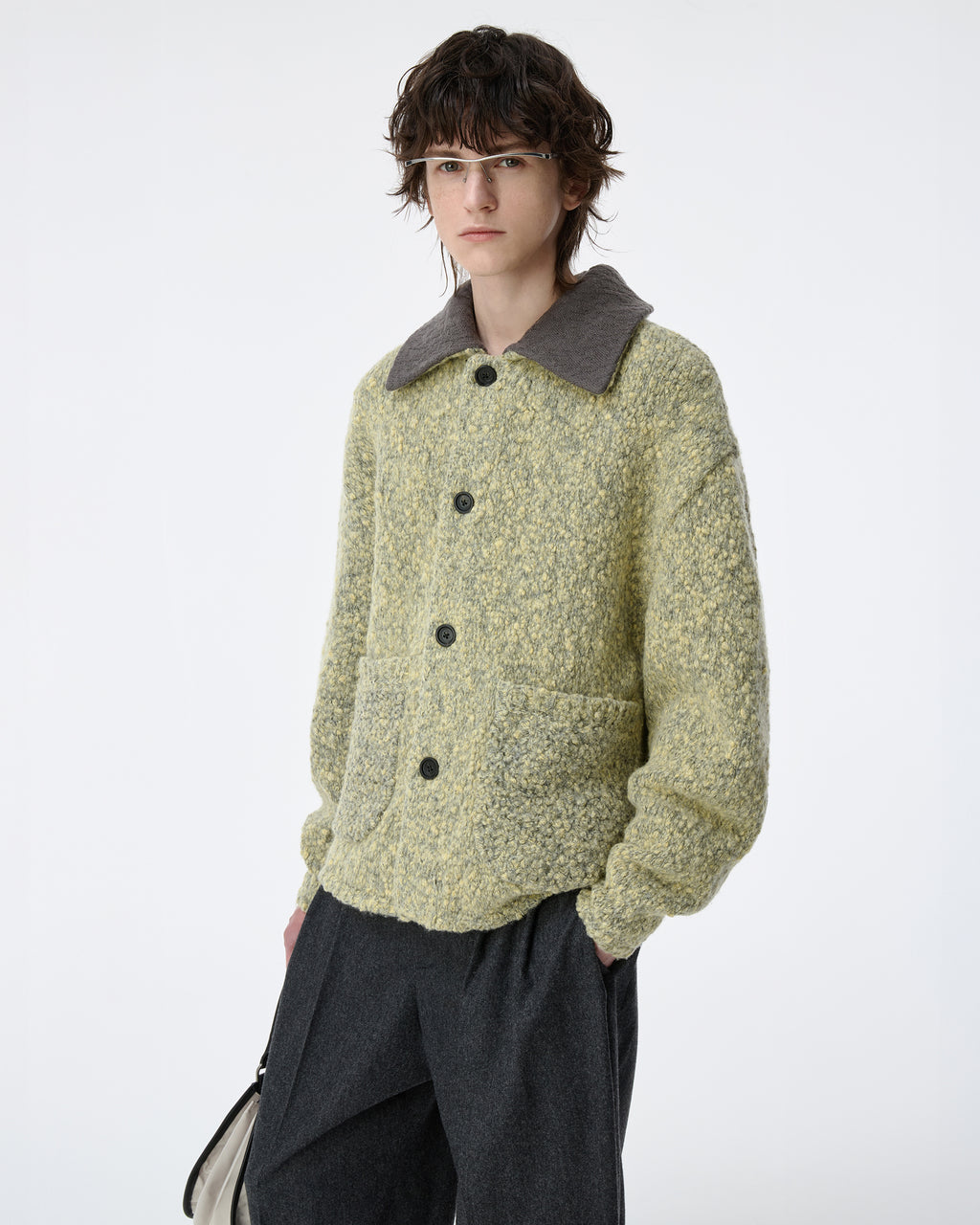 Ader Error - Knit zip-up Product. 35 (Yellow) product image 5 | TRAB K-Fashion Australia