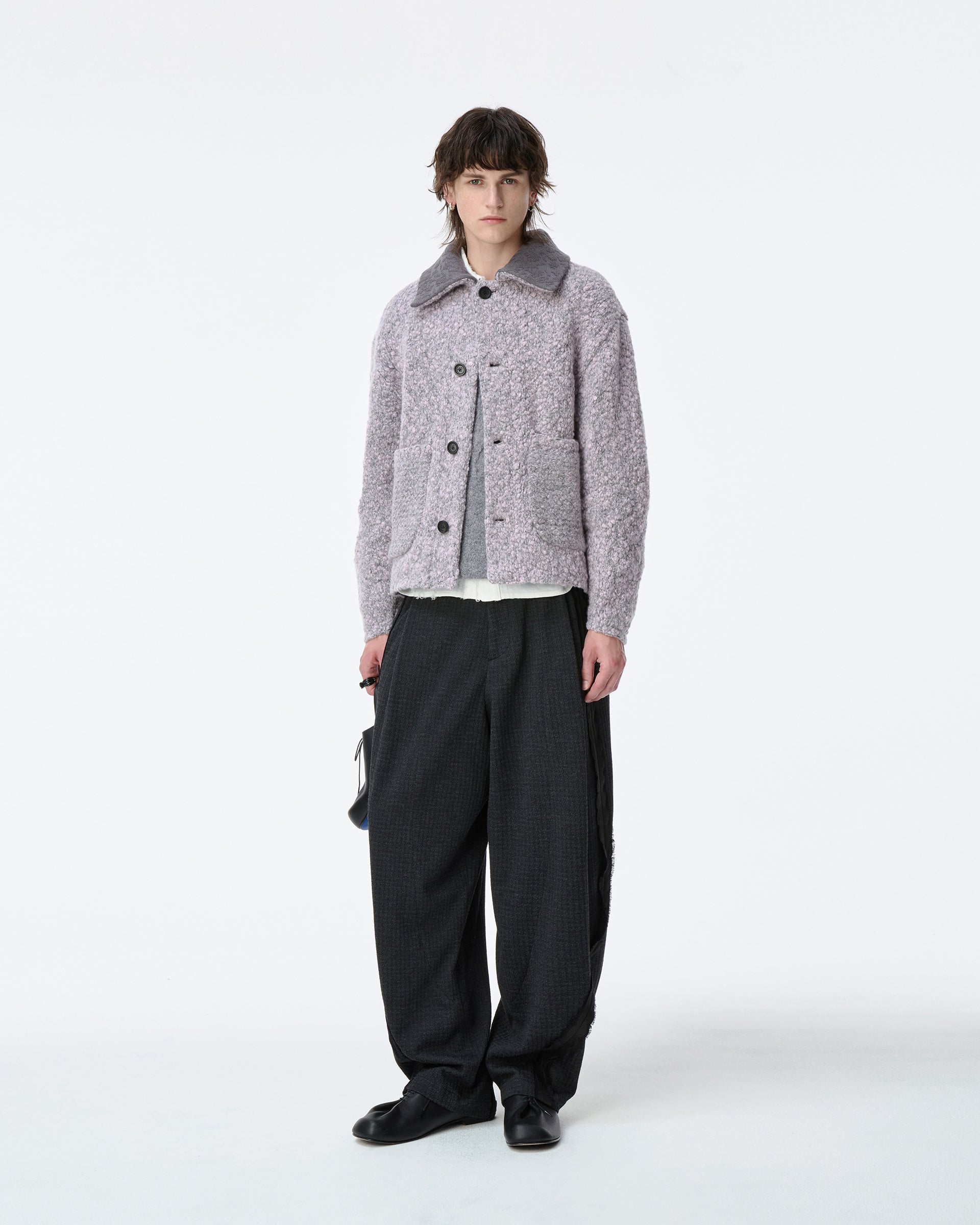 Ader Error - Knit zip-up Product. 35 (Purple) product image 1 | TRAB K-Fashion Australia