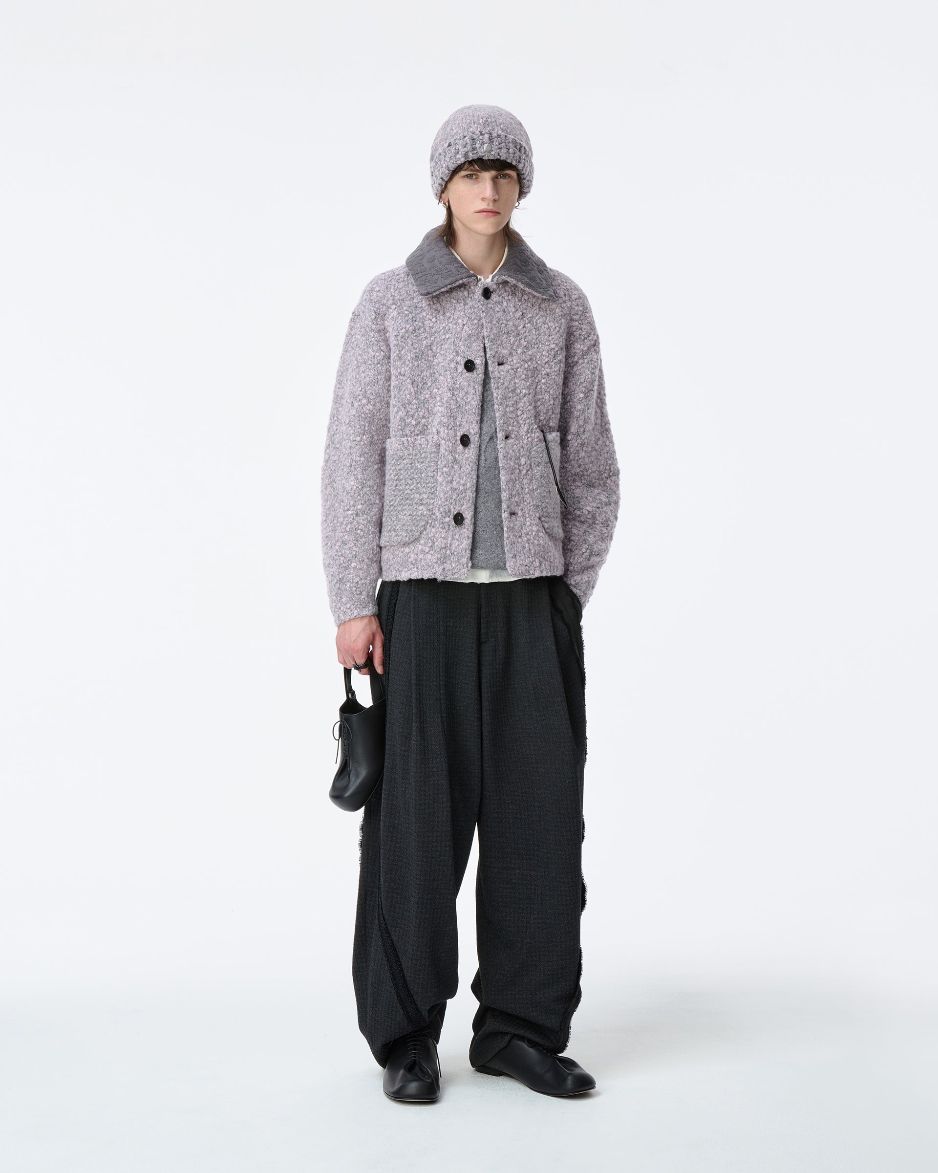 Ader Error - Knit zip-up Product. 35 (Purple) product image 4 | TRAB K-Fashion Australia