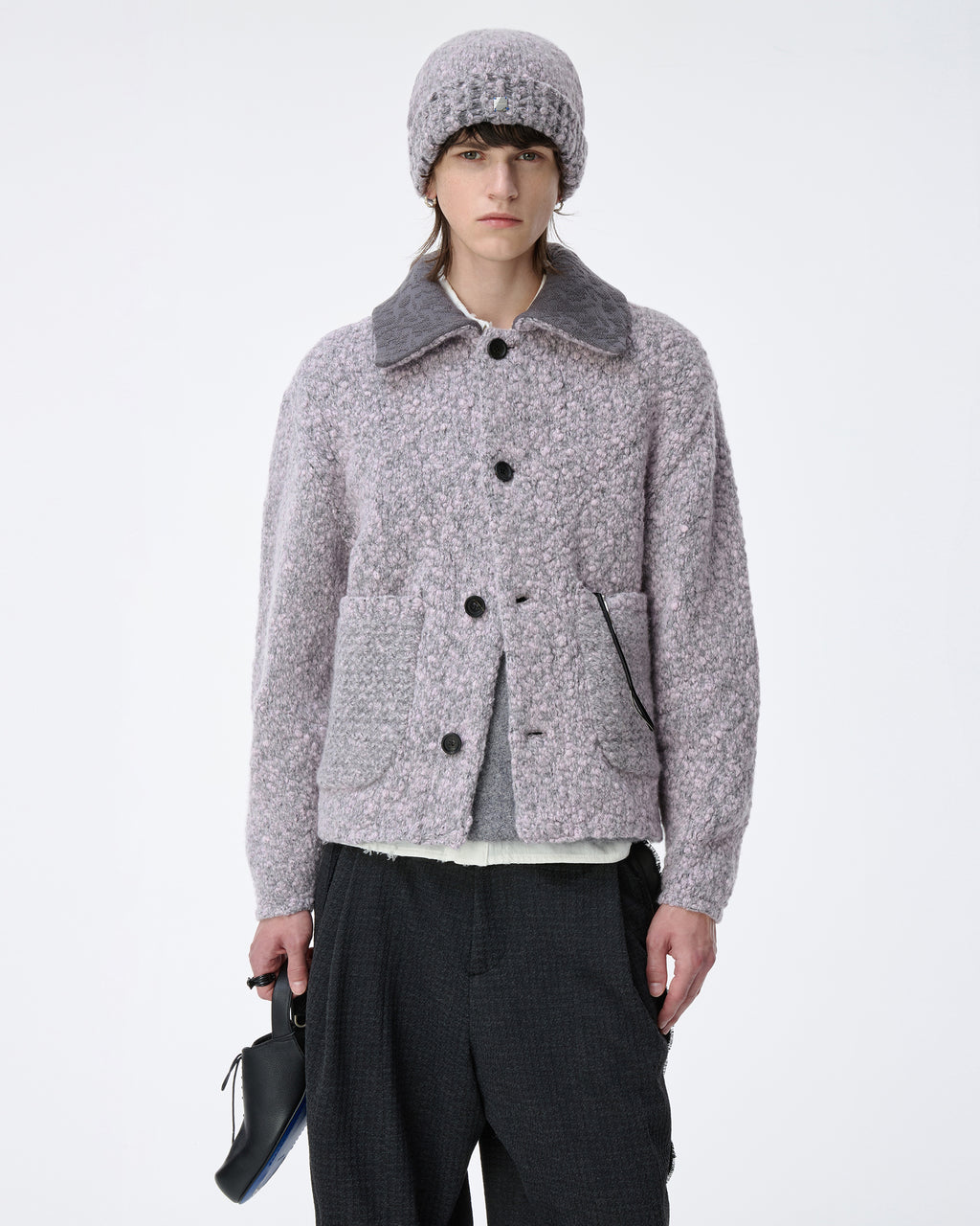 Ader Error - Knit zip-up Product. 35 (Purple) product image 5 | TRAB K-Fashion Australia