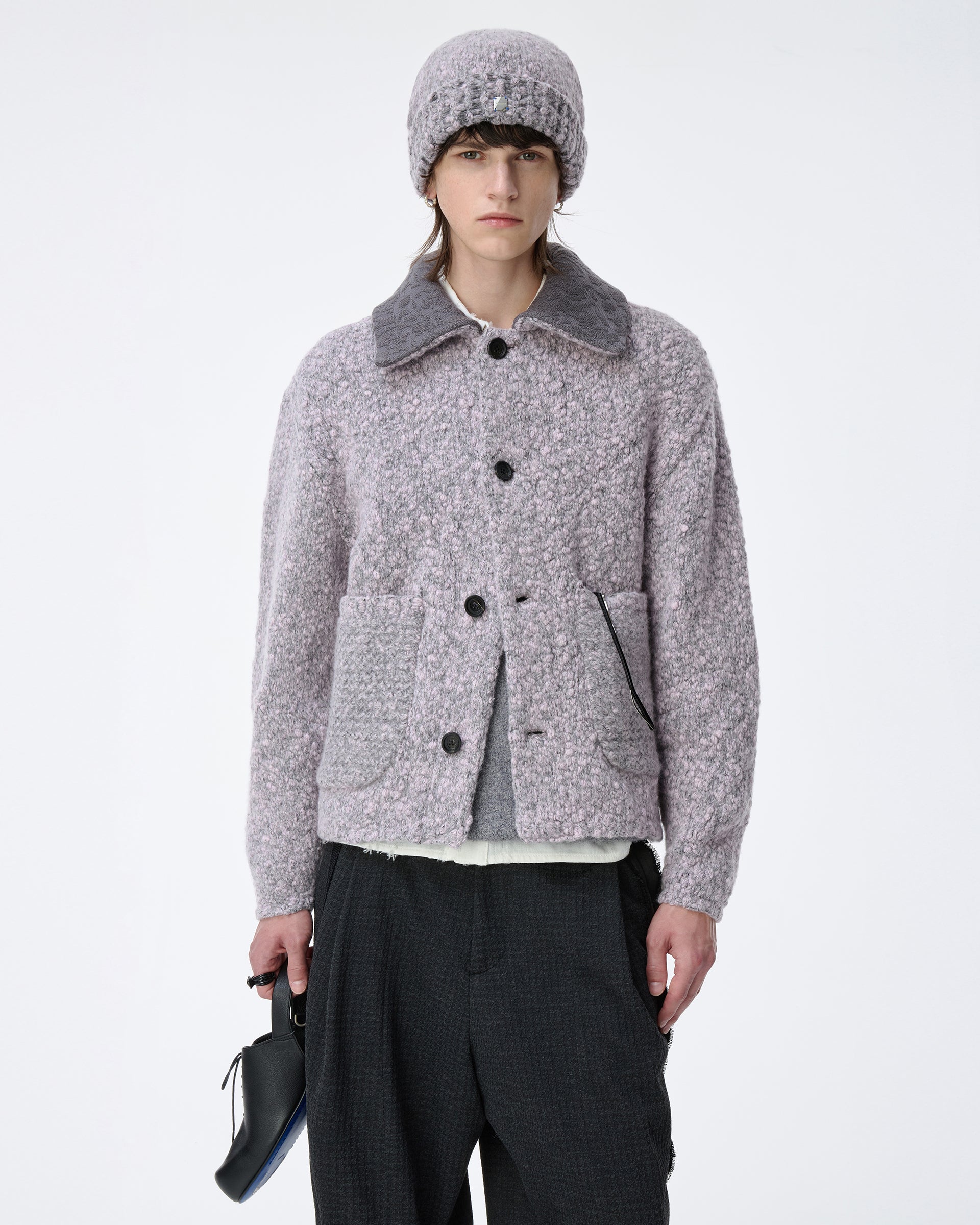 Ader Error - Knit zip-up Product. 35 (Purple) product image 5 | TRAB K-Fashion Australia