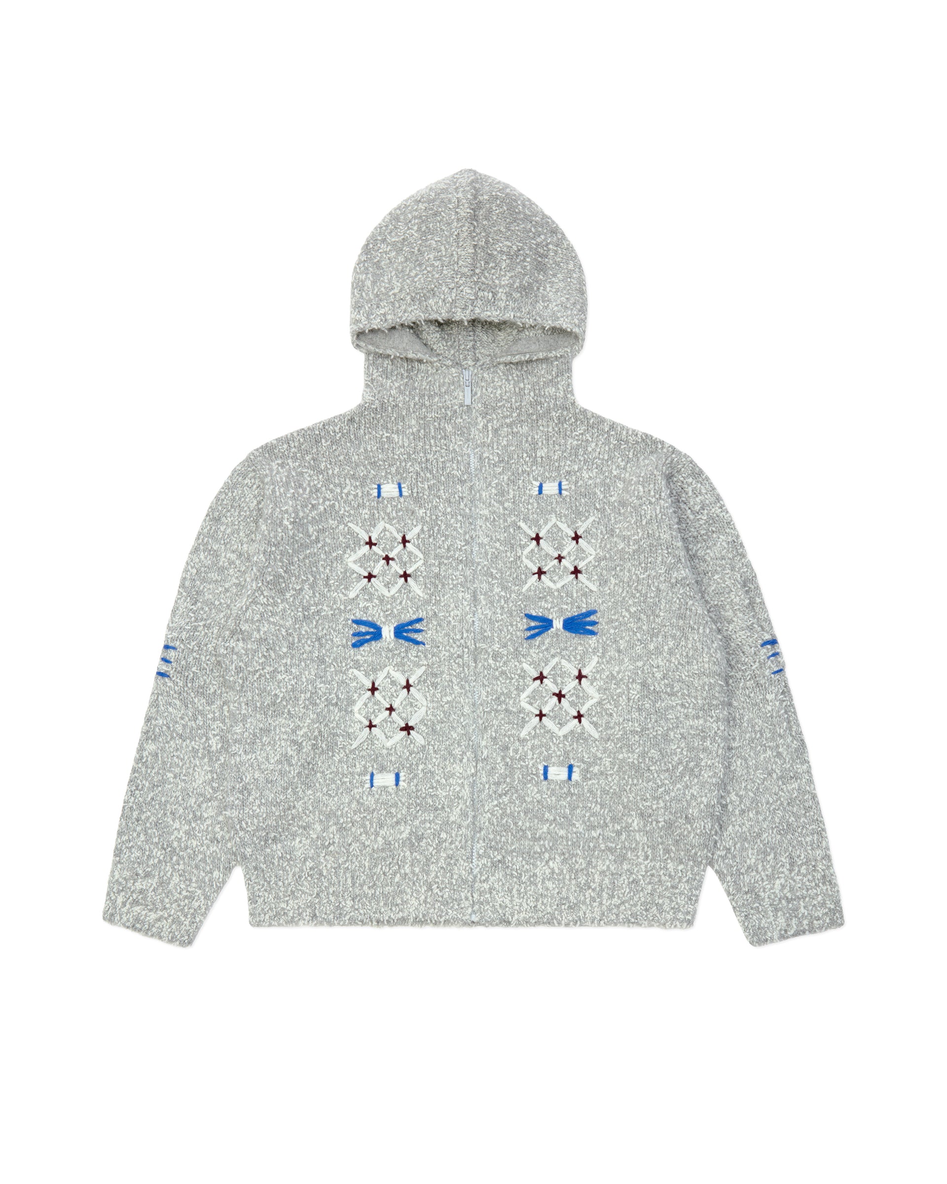 Ader Error - Knit zip-up Product. 32 (Grey) product image 7 | TRAB K-Fashion Australia