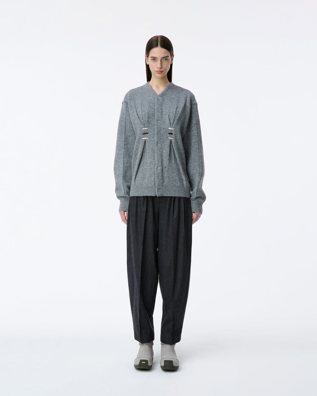 Ader Error - Cardigan Product. 31 (Grey) product image 2 | TRAB K-Fashion Australia