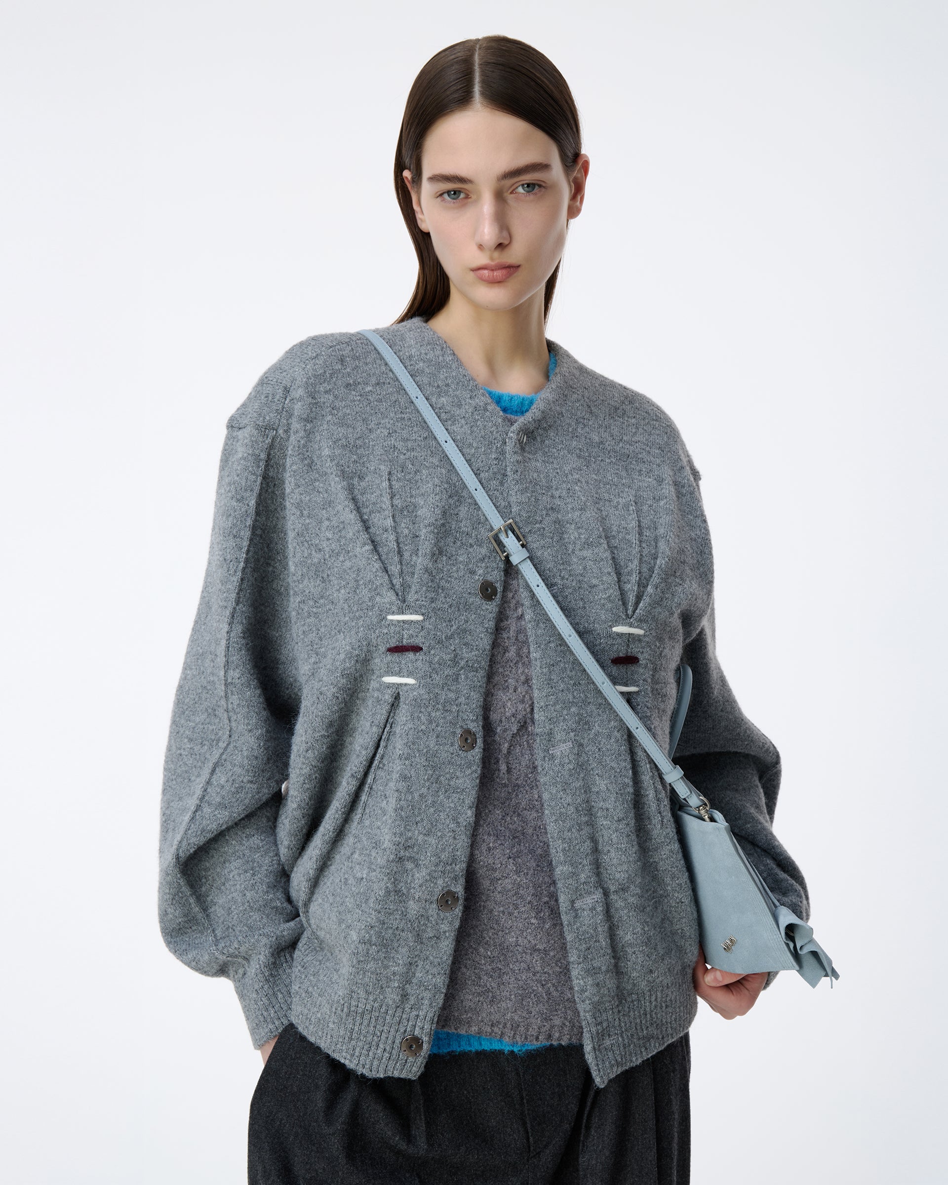 Ader Error - Cardigan Product. 31 (Grey) product image 4 | TRAB K-Fashion Australia