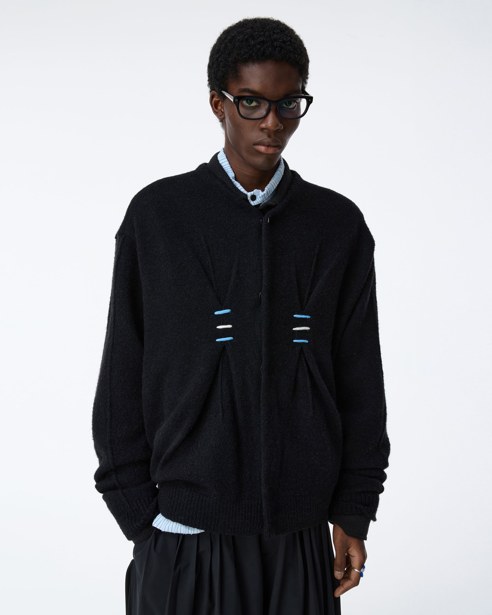 Ader Error - Cardigan Product. 31 (Noir) product image 4 | TRAB K-Fashion Australia