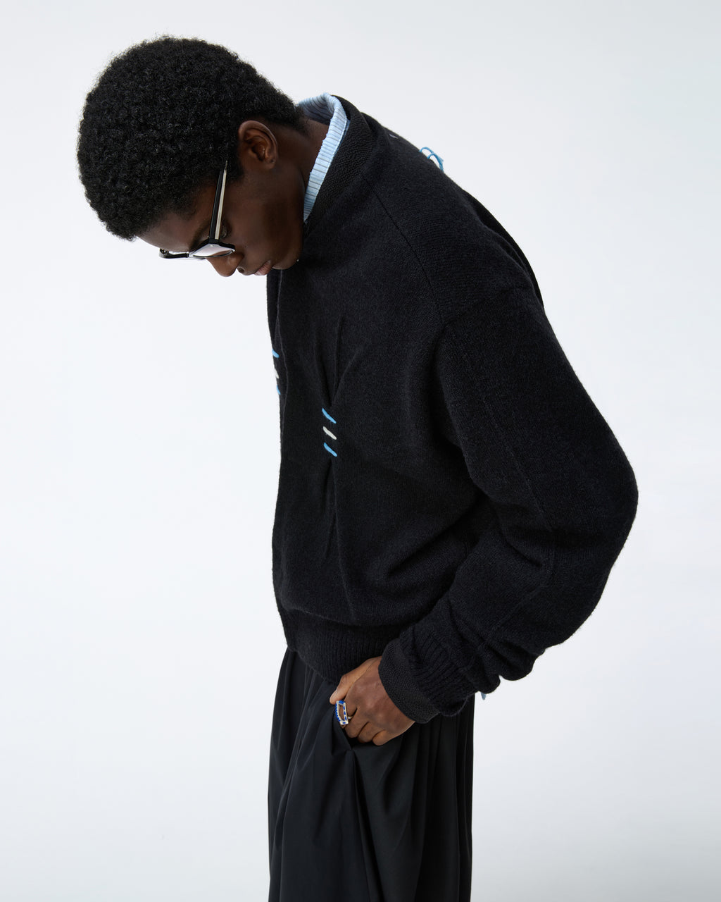 Ader Error - Cardigan Product. 31 (Noir) product image 5 | TRAB K-Fashion Australia