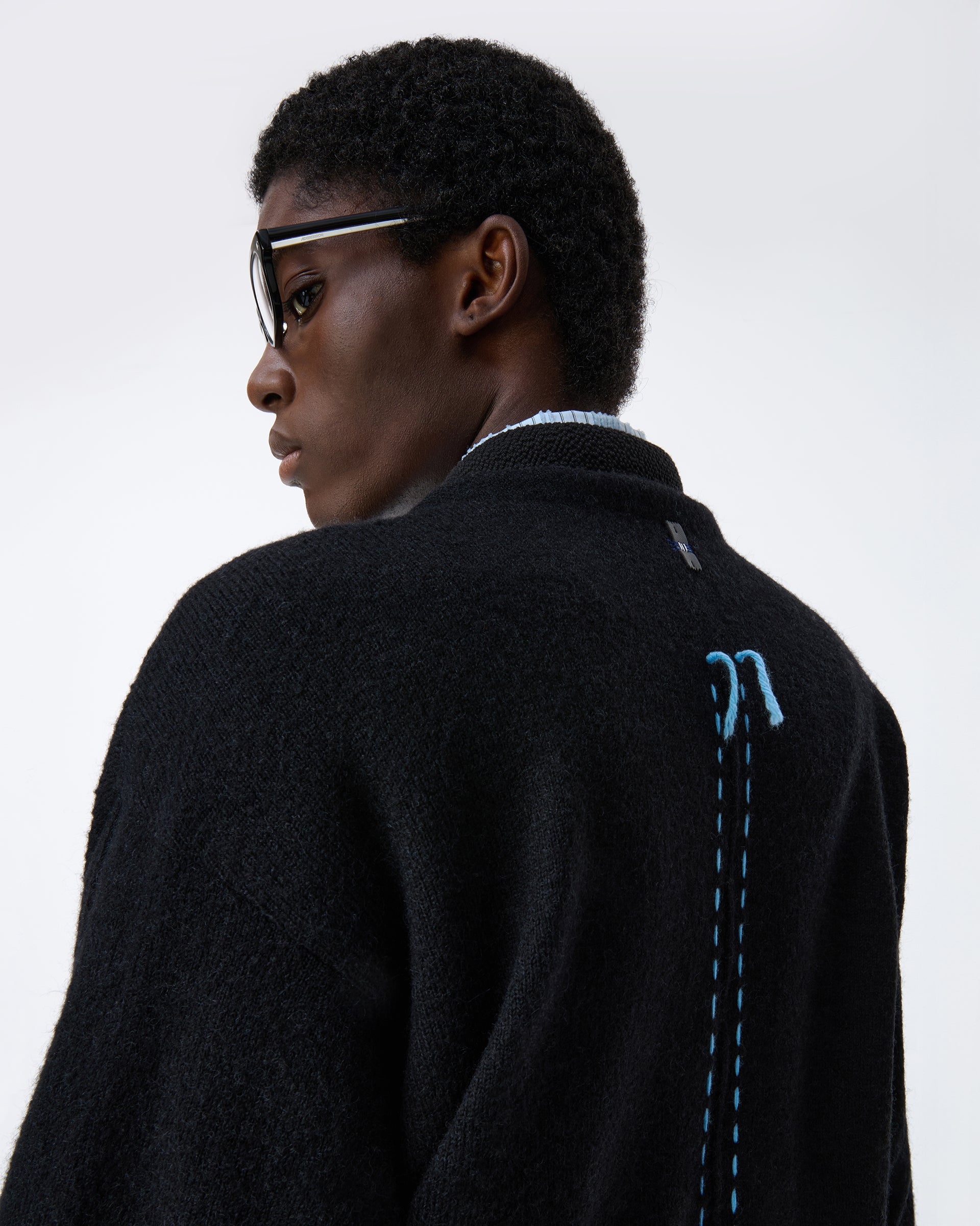 Ader Error - Cardigan Product. 31 (Noir) product image 6 | TRAB K-Fashion Australia