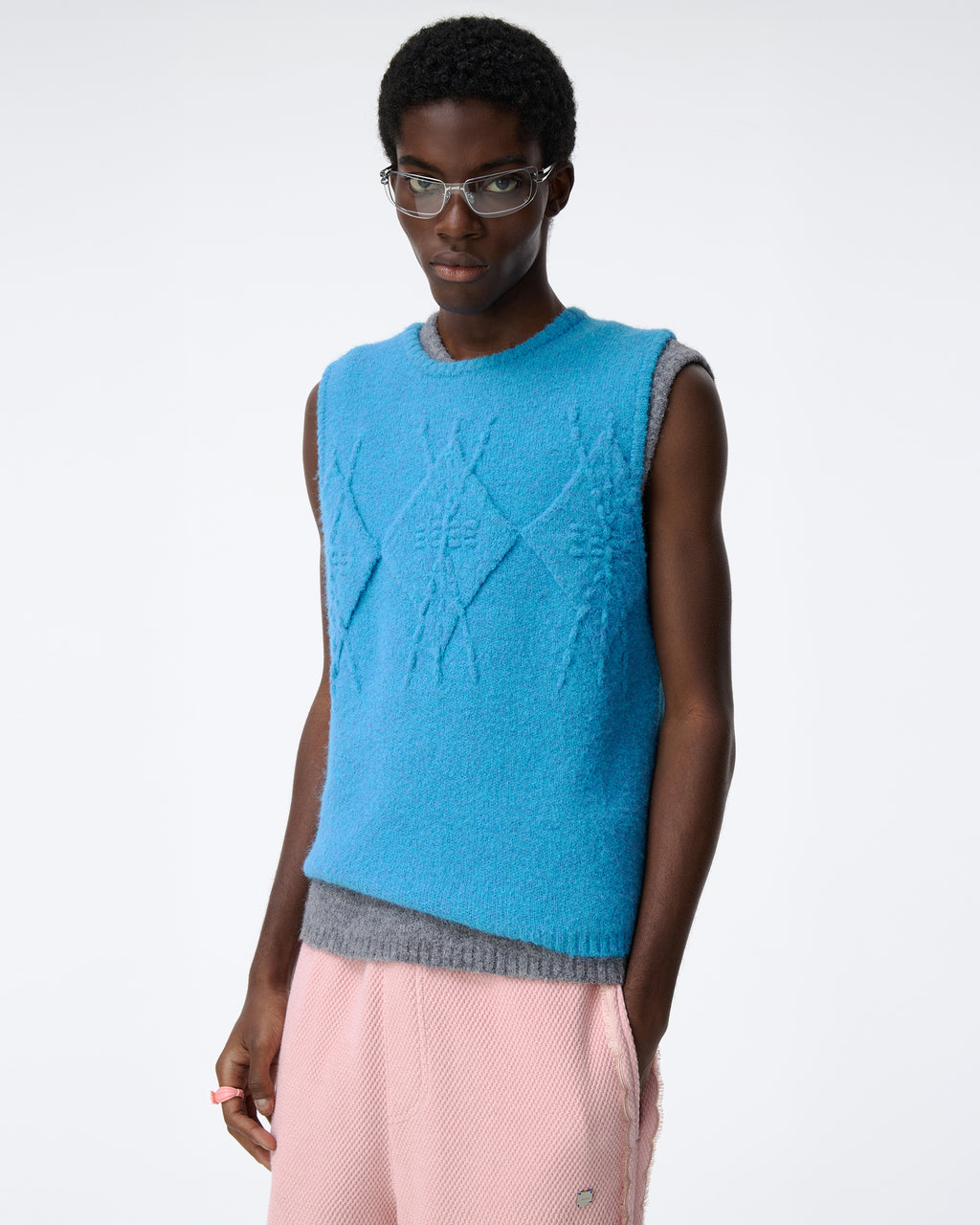 Ader Error - Knit Vest Product. 33 (Sky blue) product image 12 | TRAB K-Fashion Australia