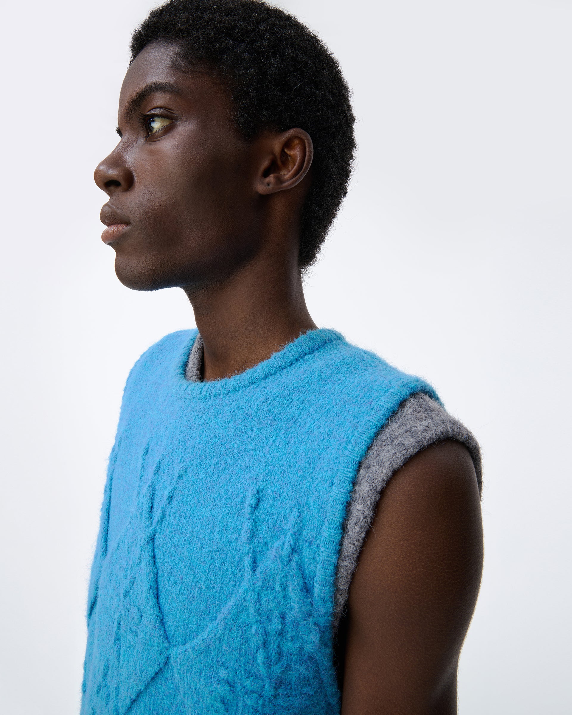Ader Error - Knit Vest Product. 33 (Sky blue) product image 13 | TRAB K-Fashion Australia