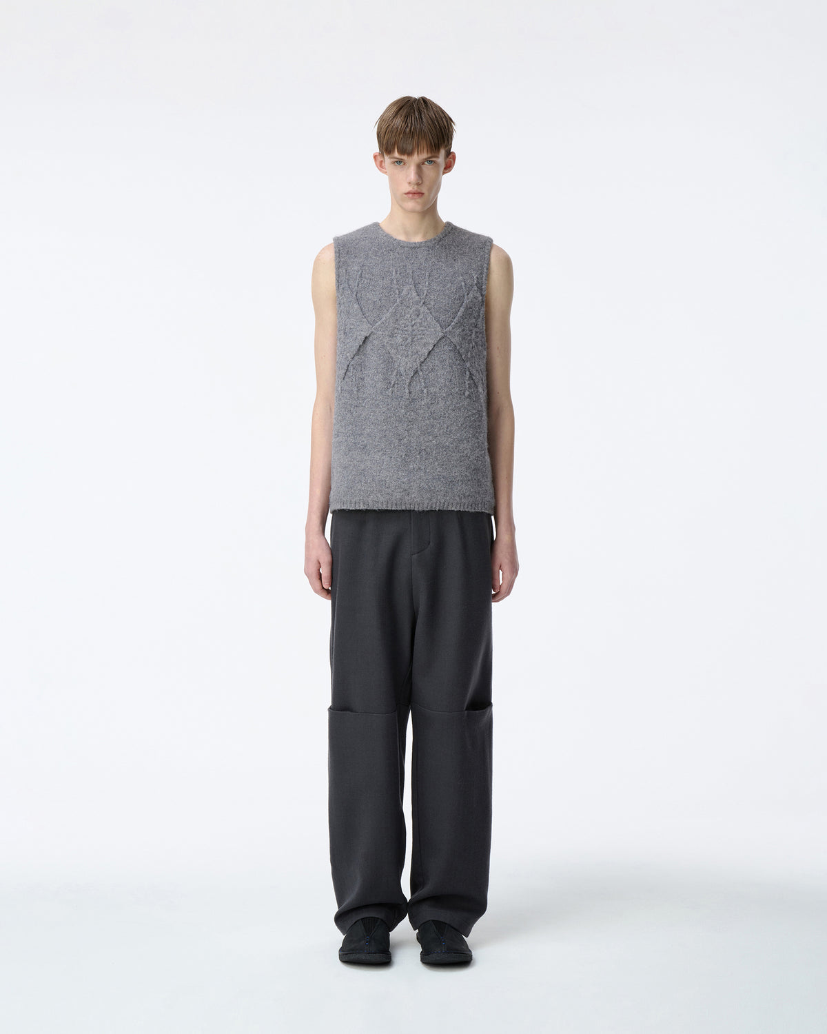 Ader Error - Knit Vest Product. 33 (Grey) product image 2 | TRAB K-Fashion Australia