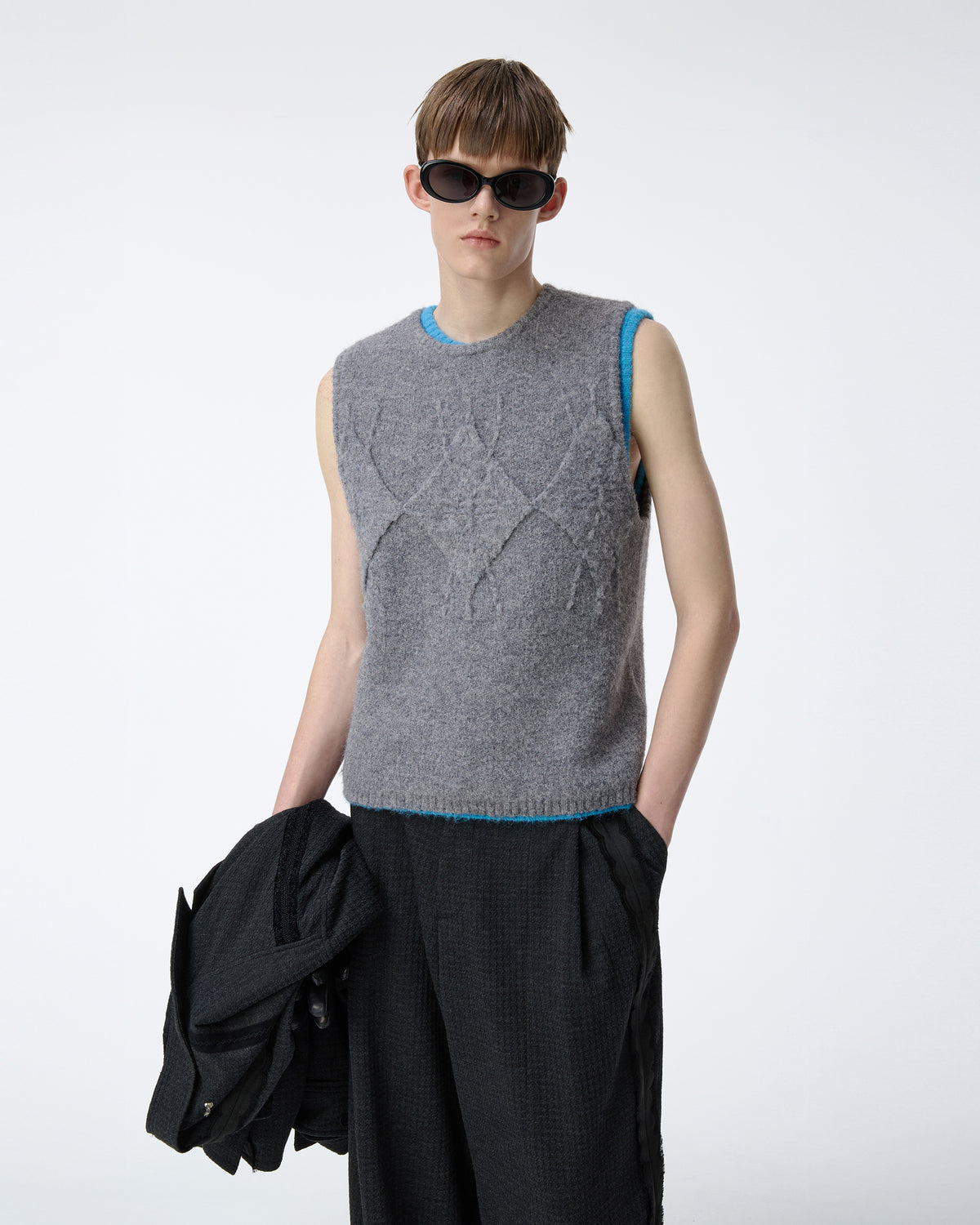 Ader Error - Knit Vest Product. 33 (Grey) product image 4 | TRAB K-Fashion Australia
