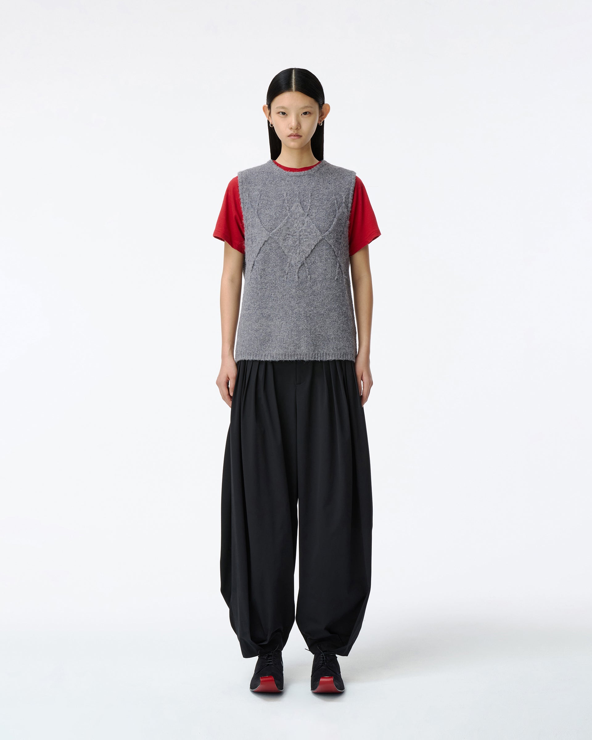 Ader Error - Knit Vest Product. 33 (Grey) product image 2 | TRAB K-Fashion Australia