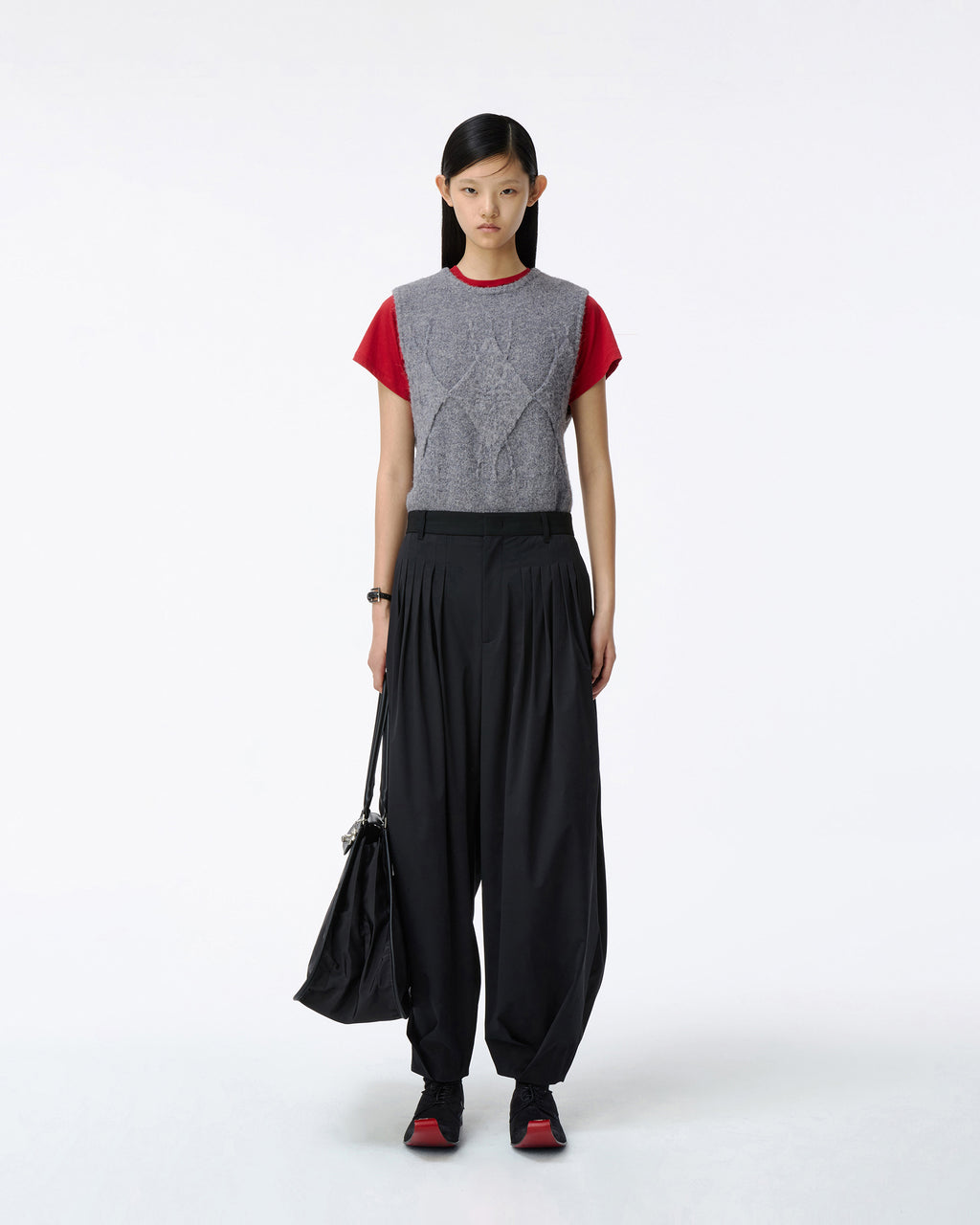 Ader Error - Knit Vest Product. 33 (Grey) product image 4 | TRAB K-Fashion Australia