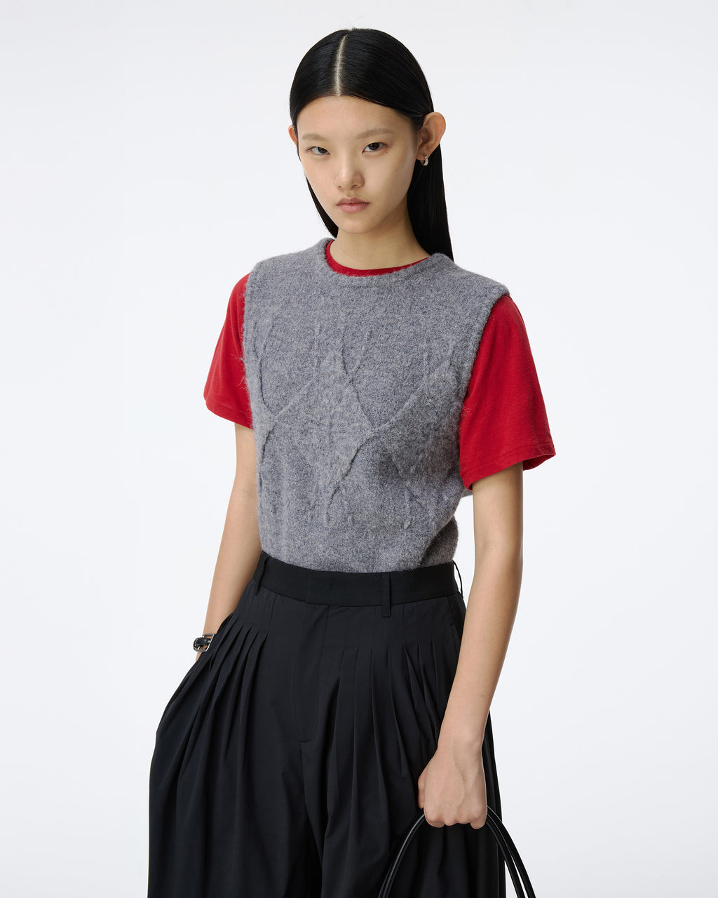 Ader Error - Knit Vest Product. 33 (Grey) product image 5 | TRAB K-Fashion Australia