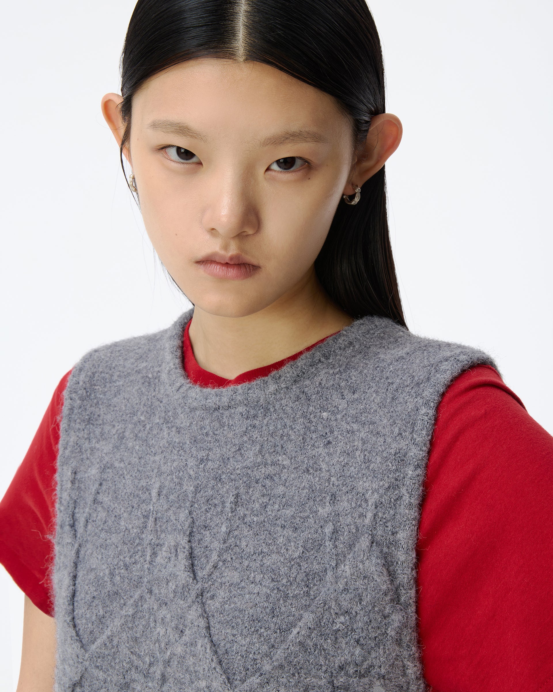 Ader Error - Knit Vest Product. 33 (Grey) product image 6 | TRAB K-Fashion Australia