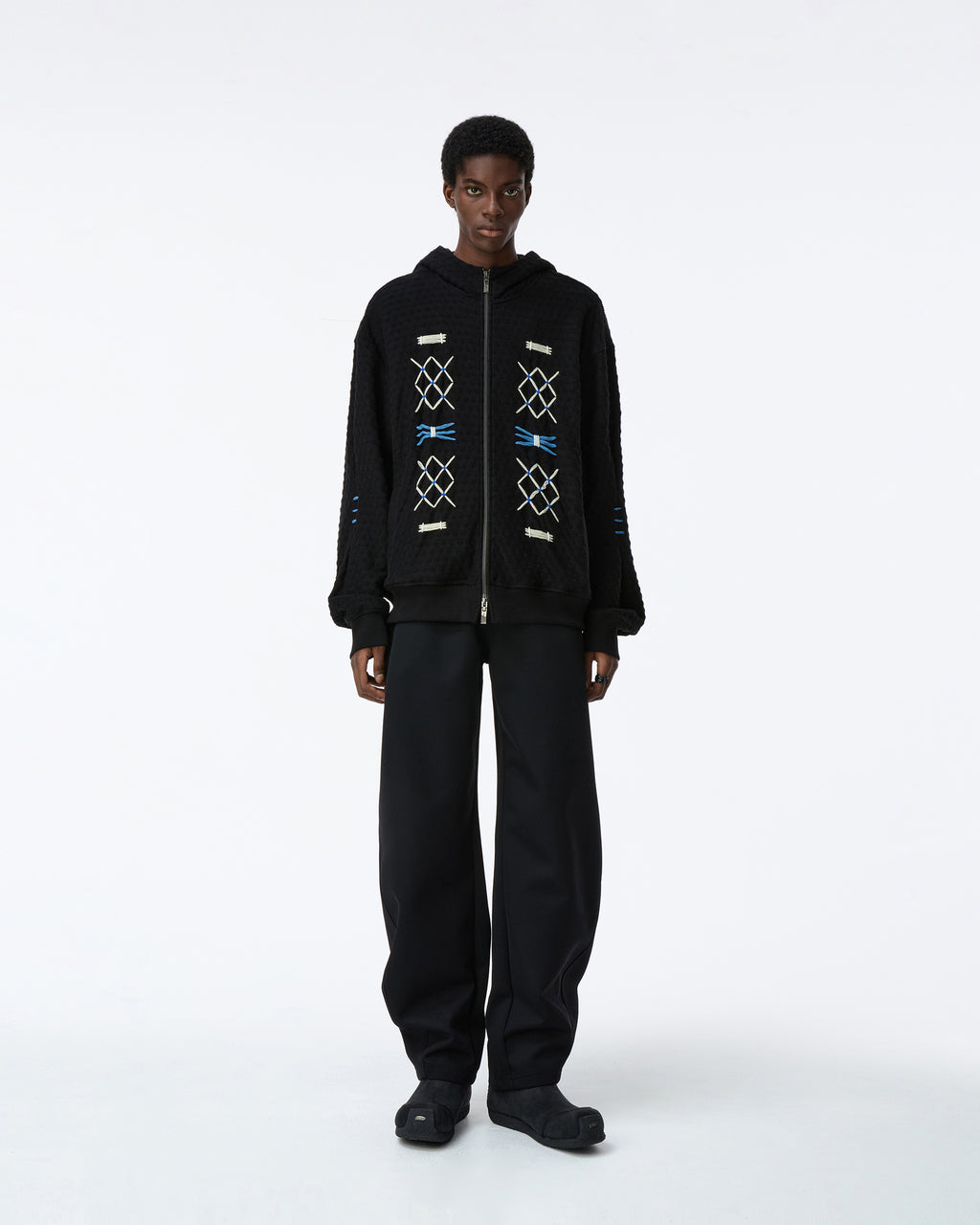 Ader Error - Hoodie zip-up Product. 25 (Noir) product image 1 | TRAB K-Fashion Australia