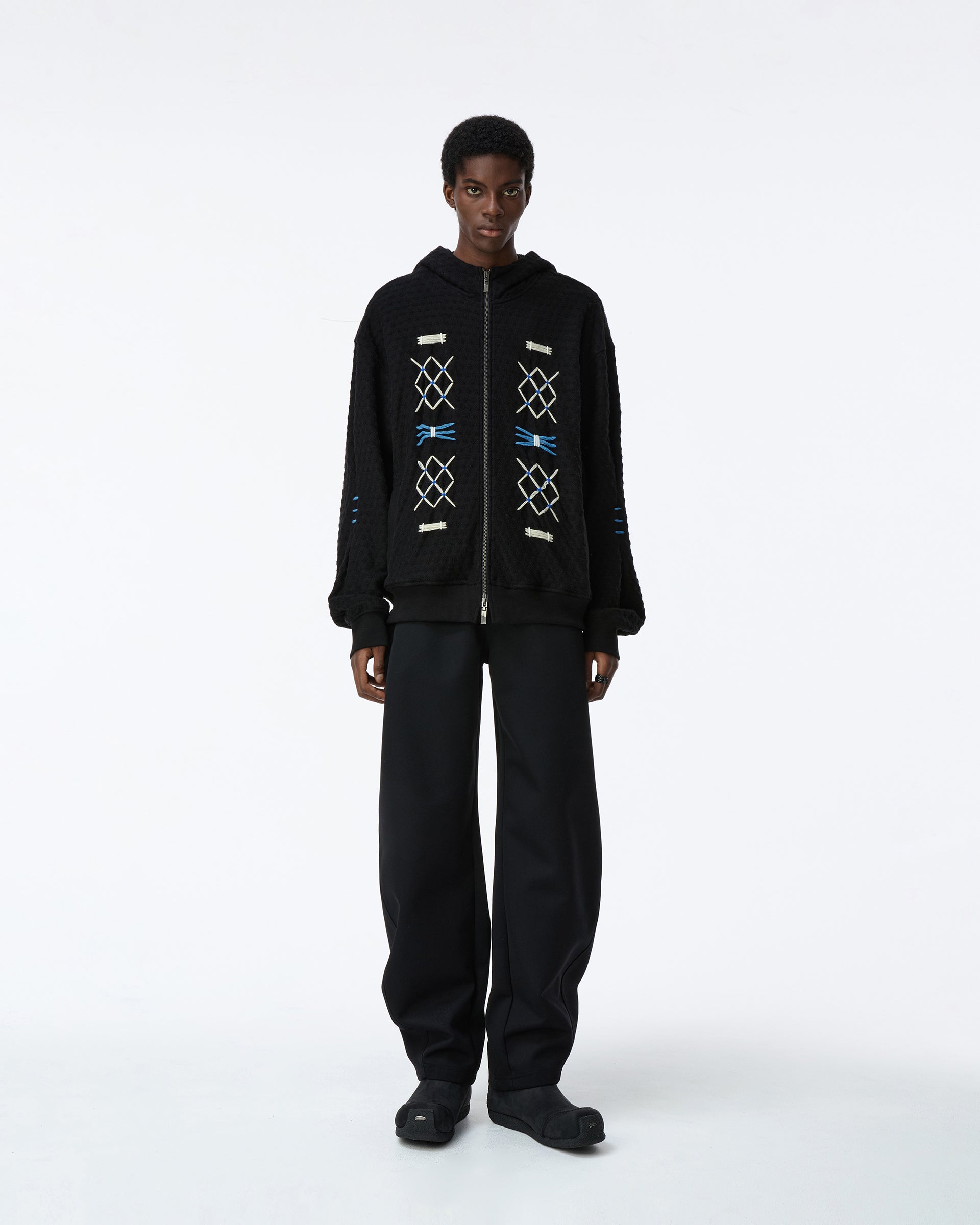 Ader Error - Hoodie zip-up Product. 25 (Noir) product image 1 | TRAB K-Fashion Australia