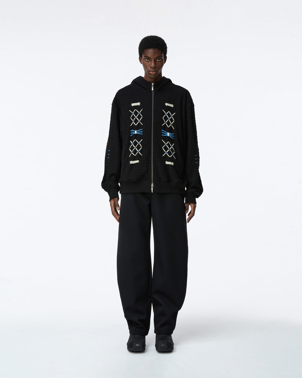 Ader Error - Hoodie zip-up Product. 25 (Noir) product image 2 | TRAB K-Fashion Australia