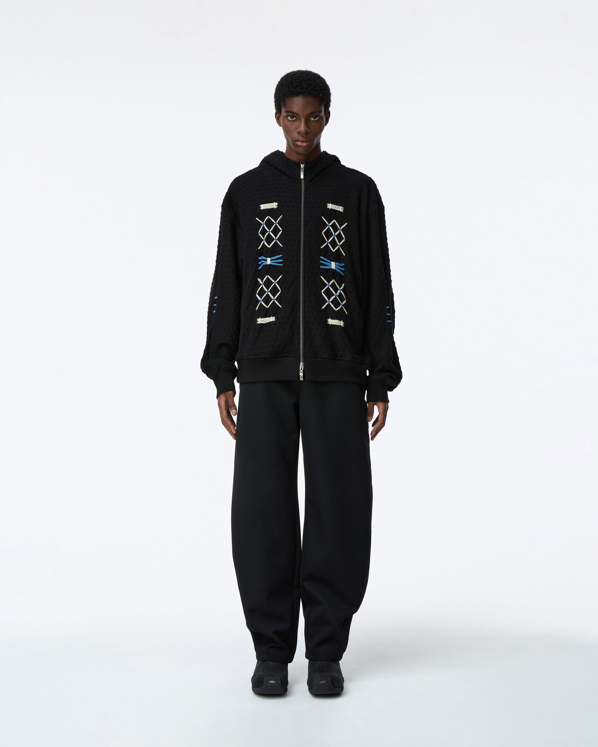 Ader Error - Hoodie zip-up Product. 25 (Noir) product image 2 | TRAB K-Fashion Australia