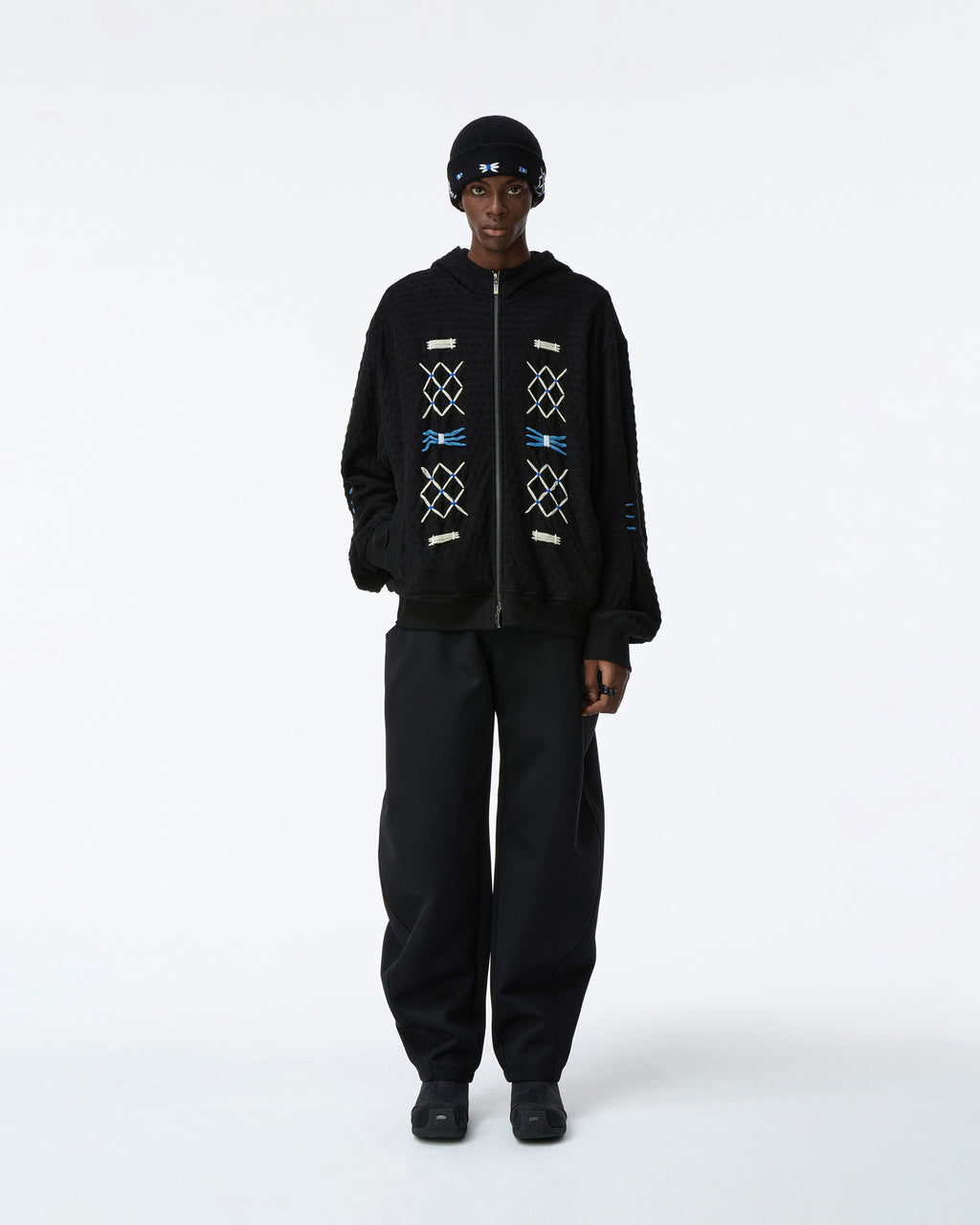 Ader Error - Hoodie zip-up Product. 25 (Noir) product image 4 | TRAB K-Fashion Australia