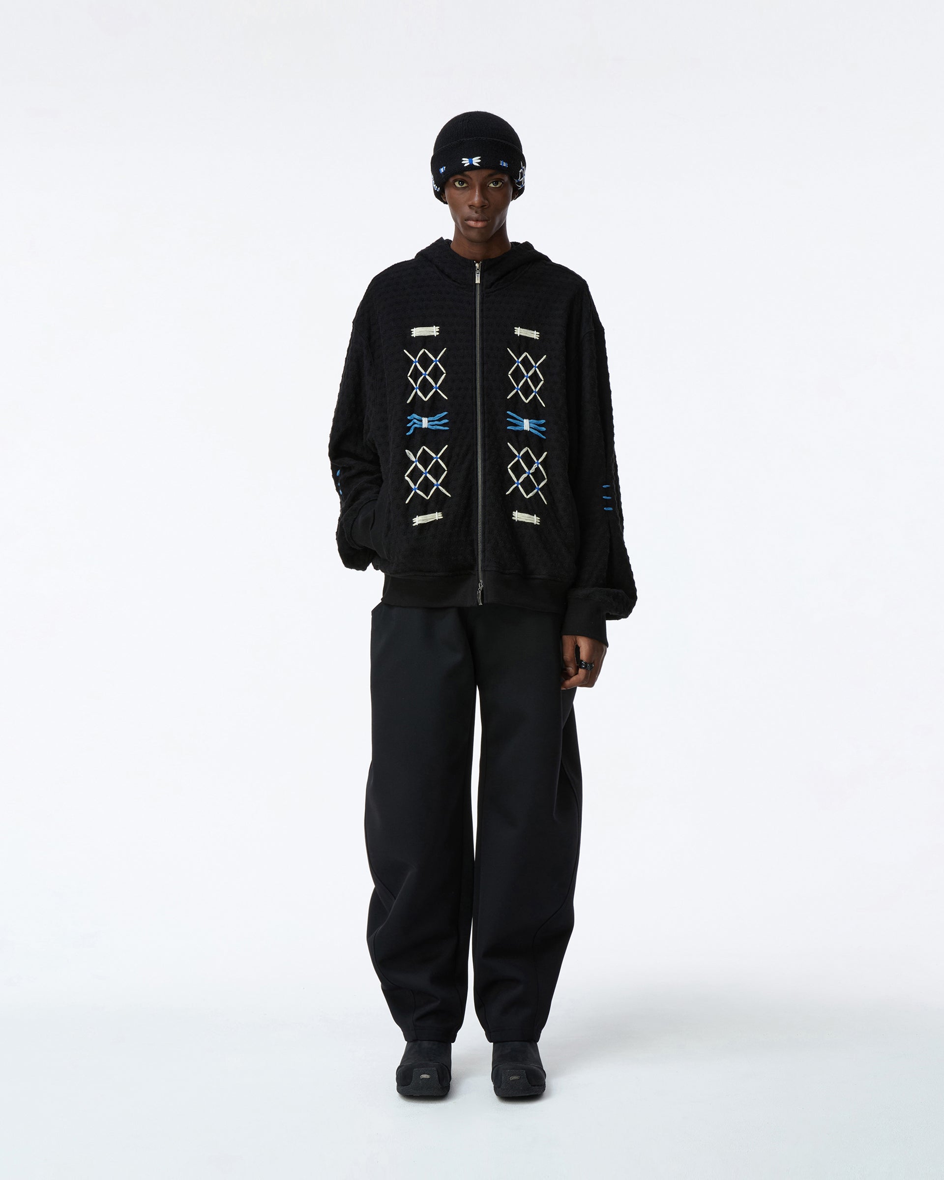 Ader Error - Hoodie zip-up Product. 25 (Noir) product image 4 | TRAB K-Fashion Australia